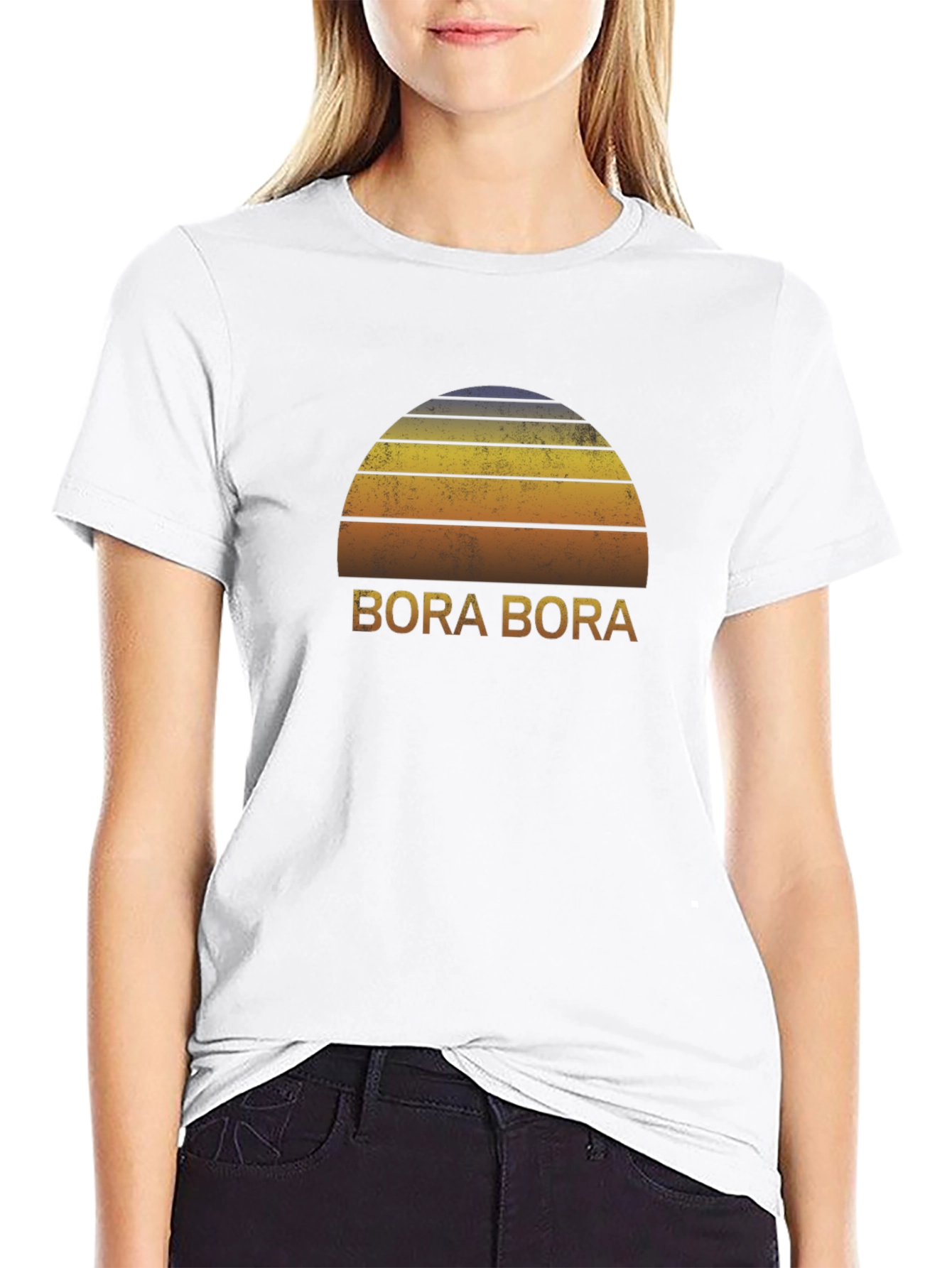 Bora Bora Retro Sunset T-Shirt