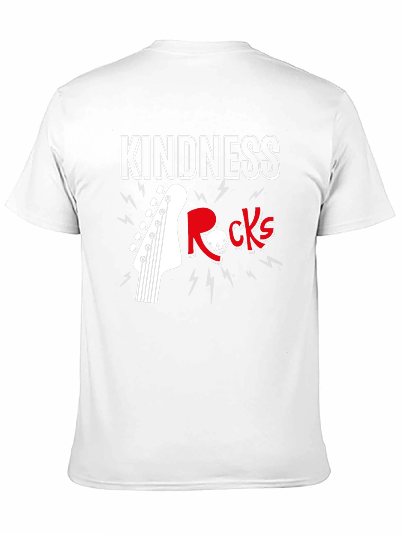 Kindness Rocks Graphic T-Shirt - Music & Skull Design
