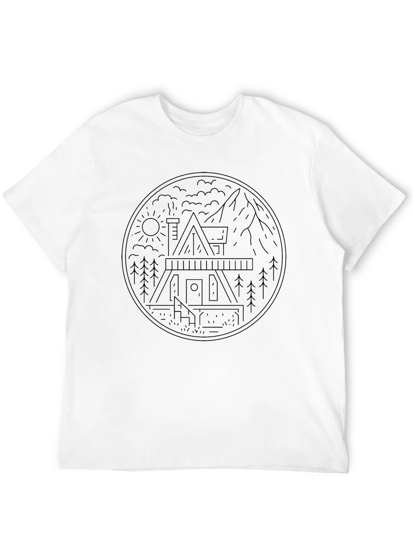 Cabin in the Woods Graphic Tee - Black