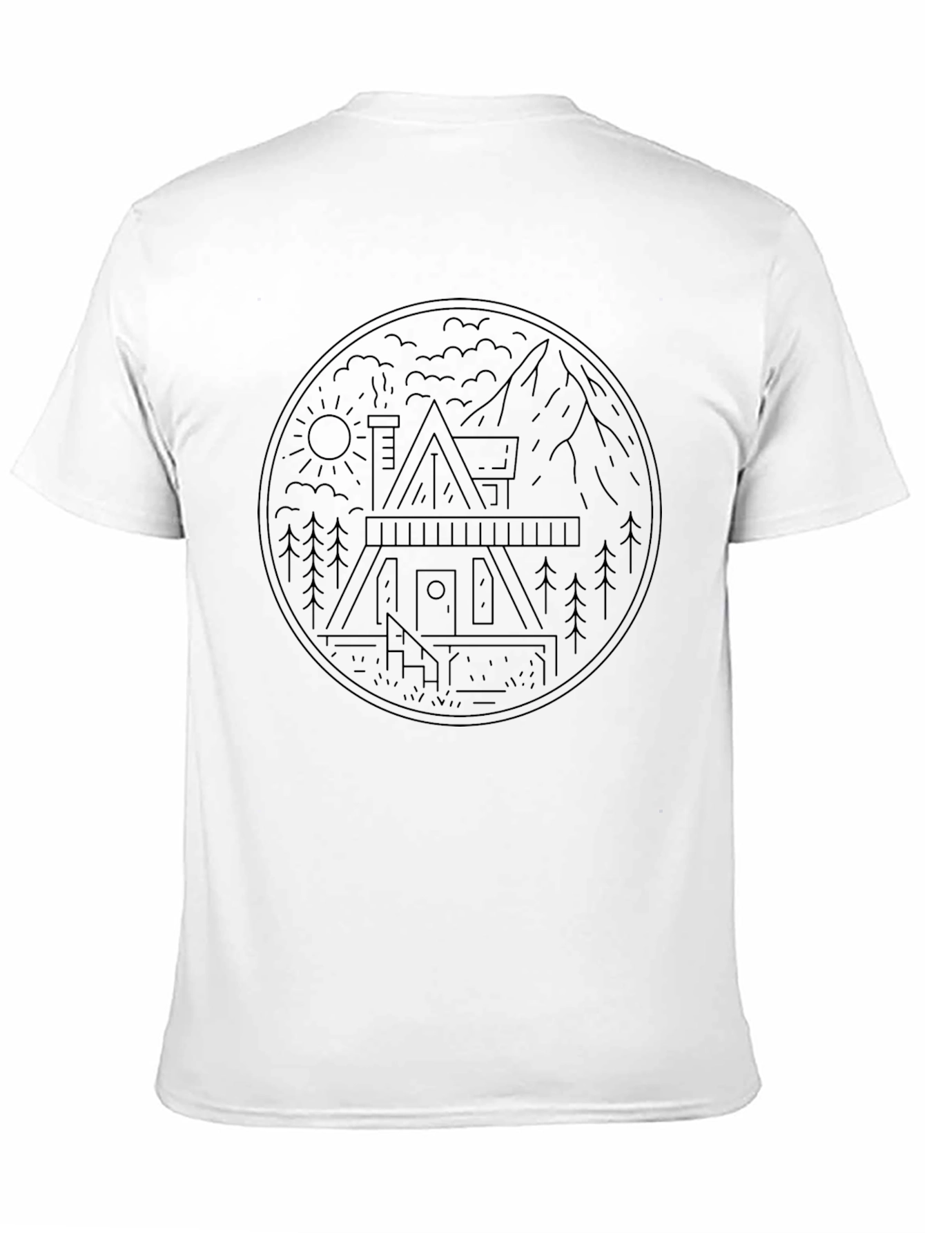 Cabin in the Woods Graphic Tee - Black