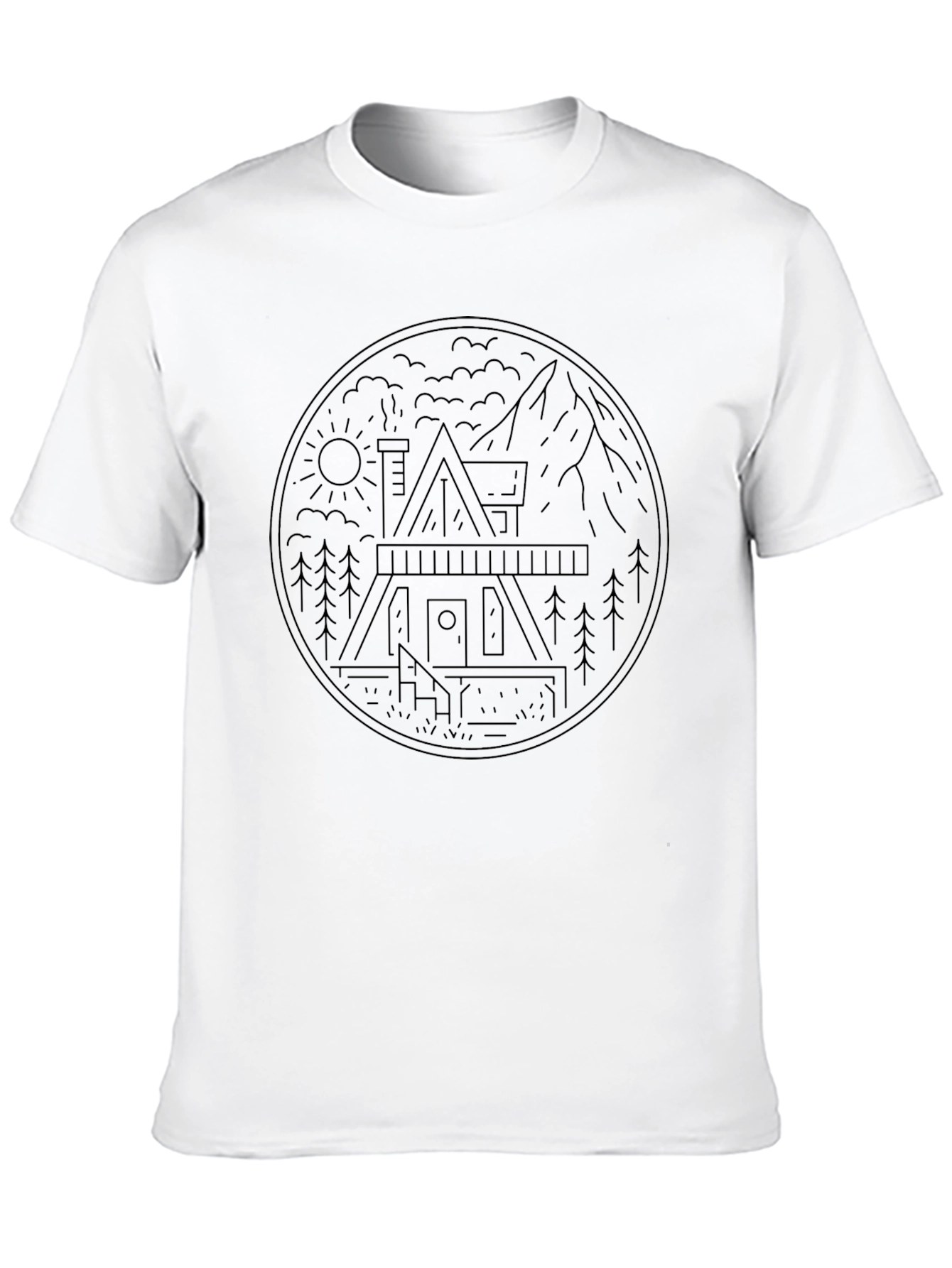 Cabin in the Woods Graphic Tee - Black
