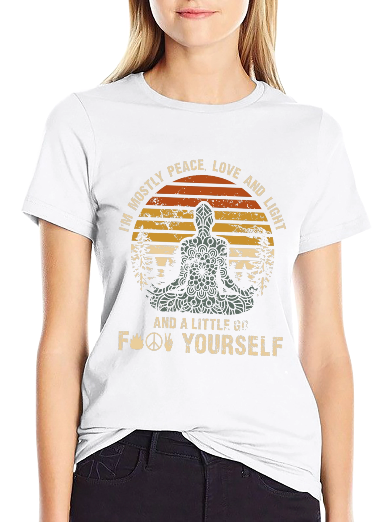 Peace Love & Light Graphic T-Shirt