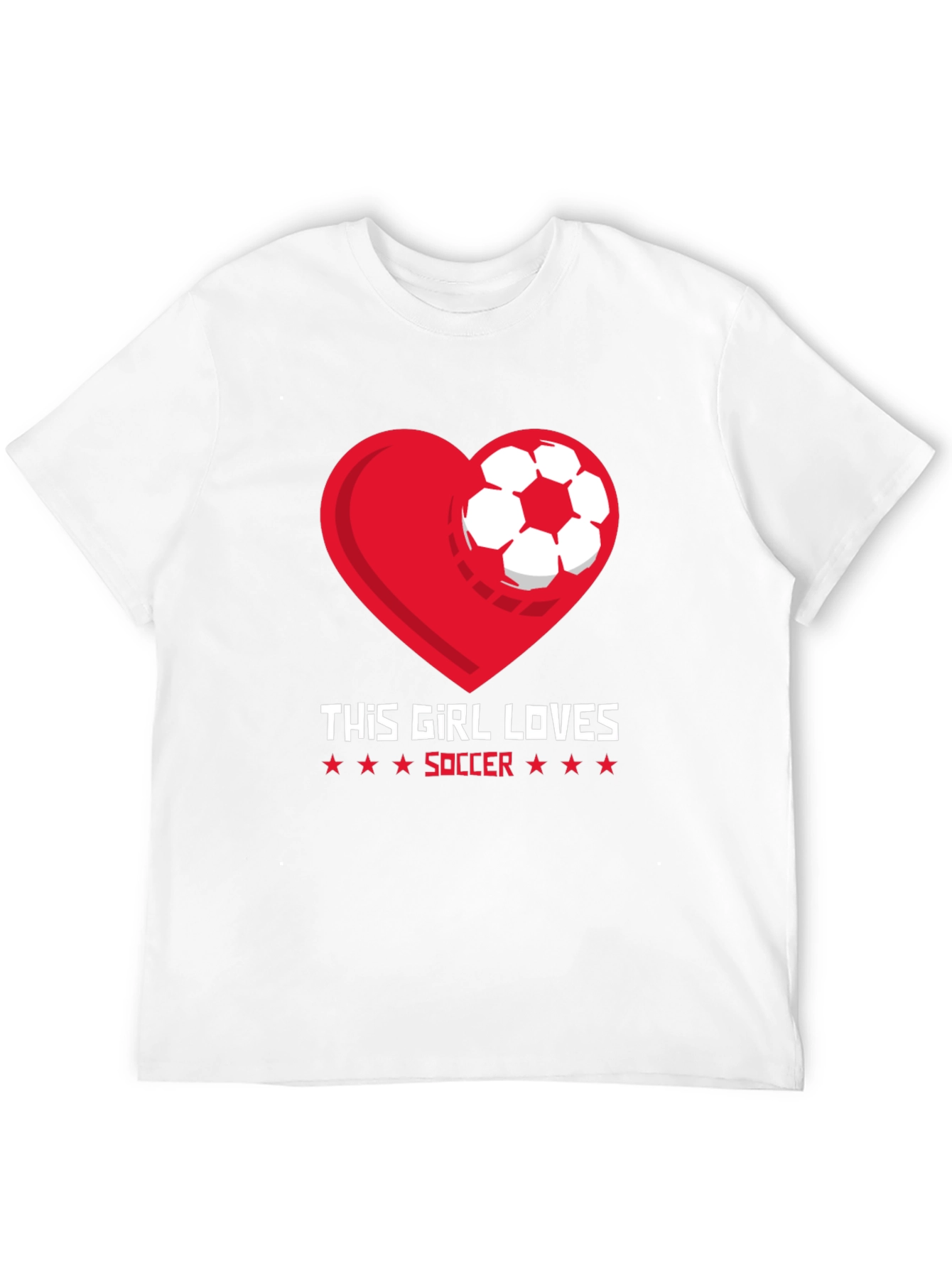 This Girl Loves Soccer Graphic T-Shirt