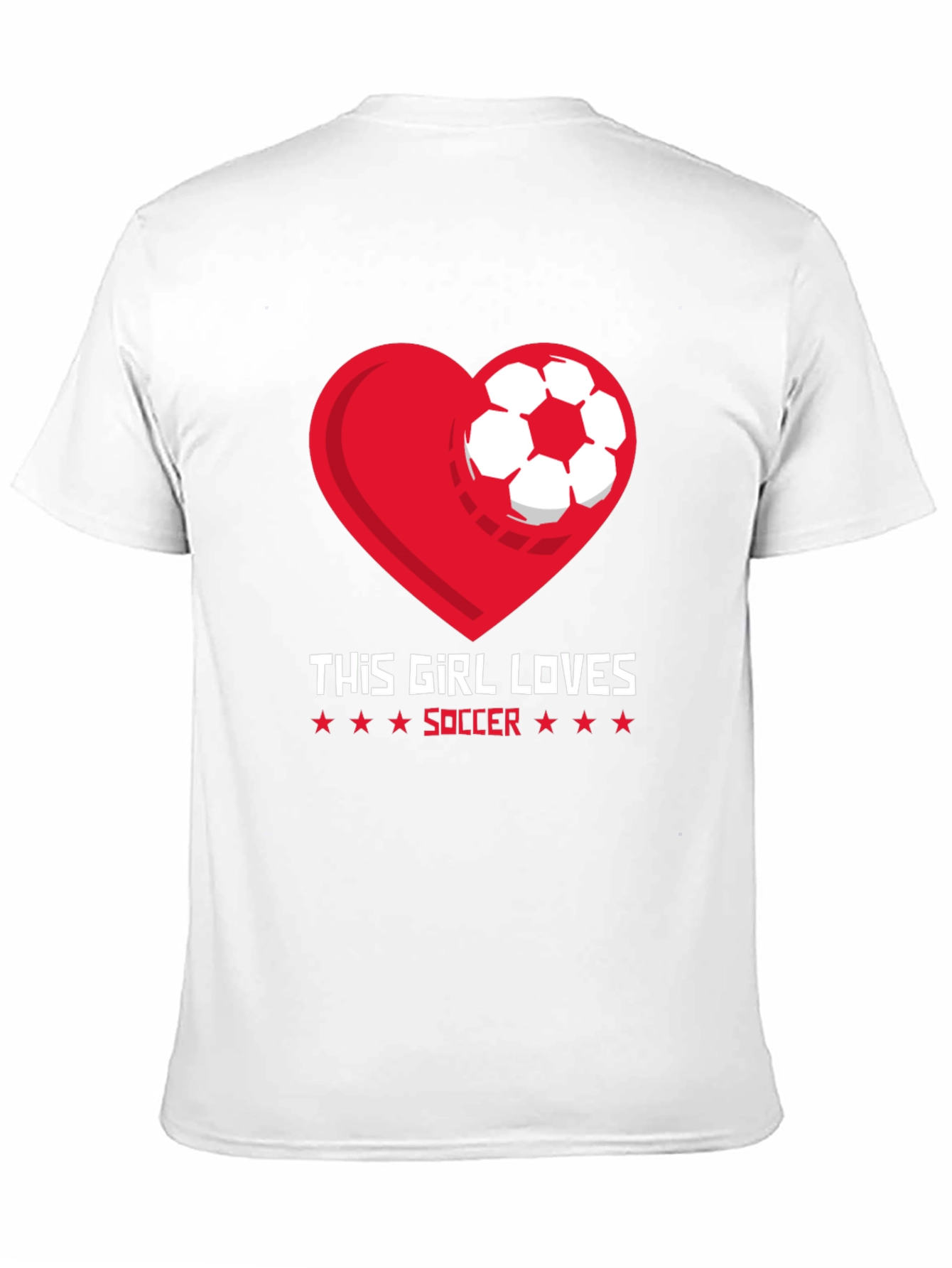 This Girl Loves Soccer Graphic T-Shirt