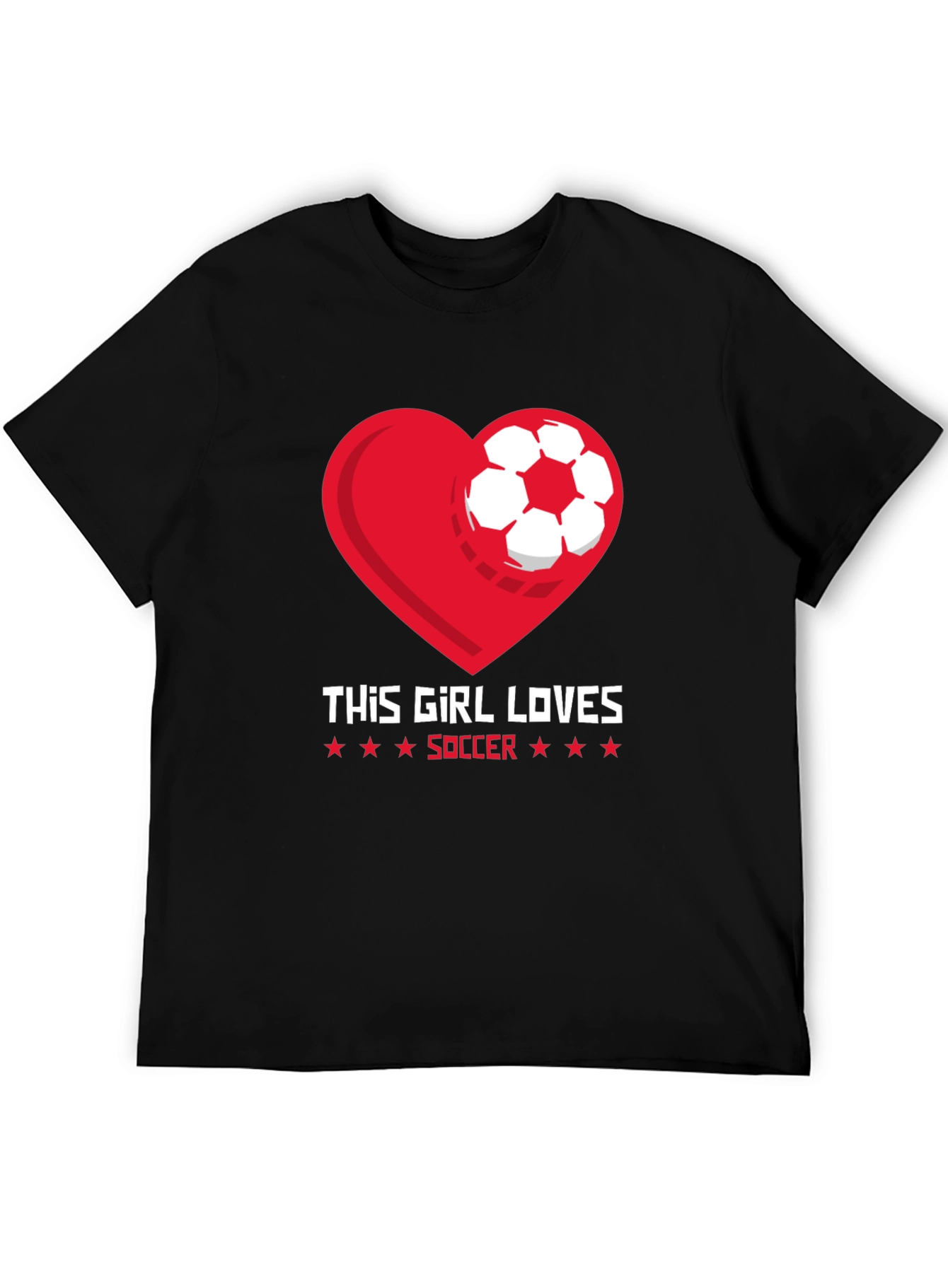 This Girl Loves Soccer Graphic T-Shirt