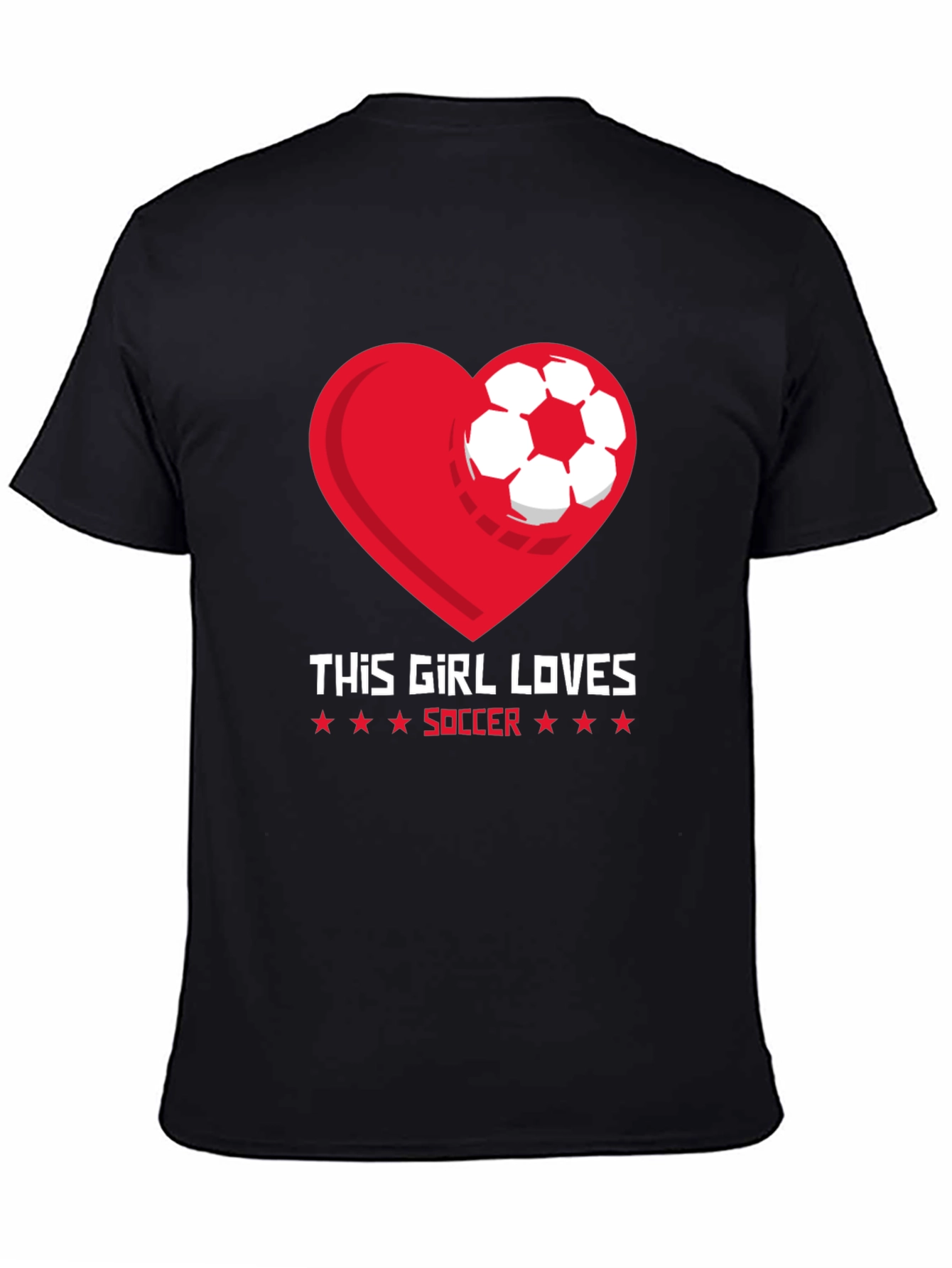 This Girl Loves Soccer Graphic T-Shirt