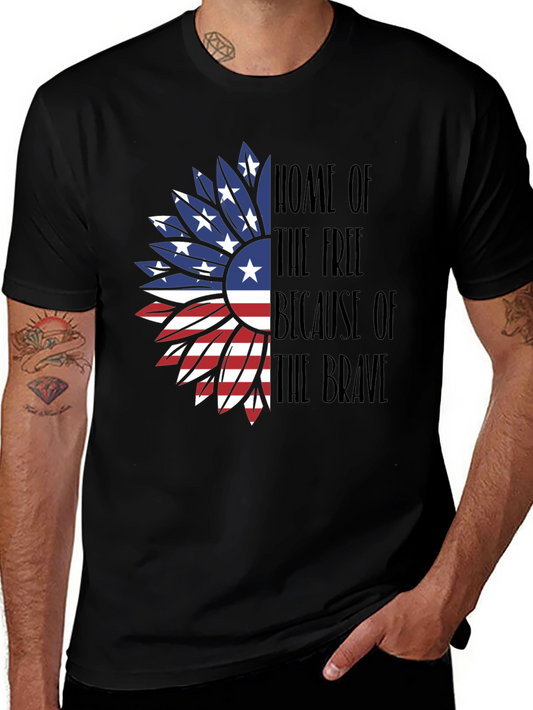 Patriotic Sunflower Graphic Tee
