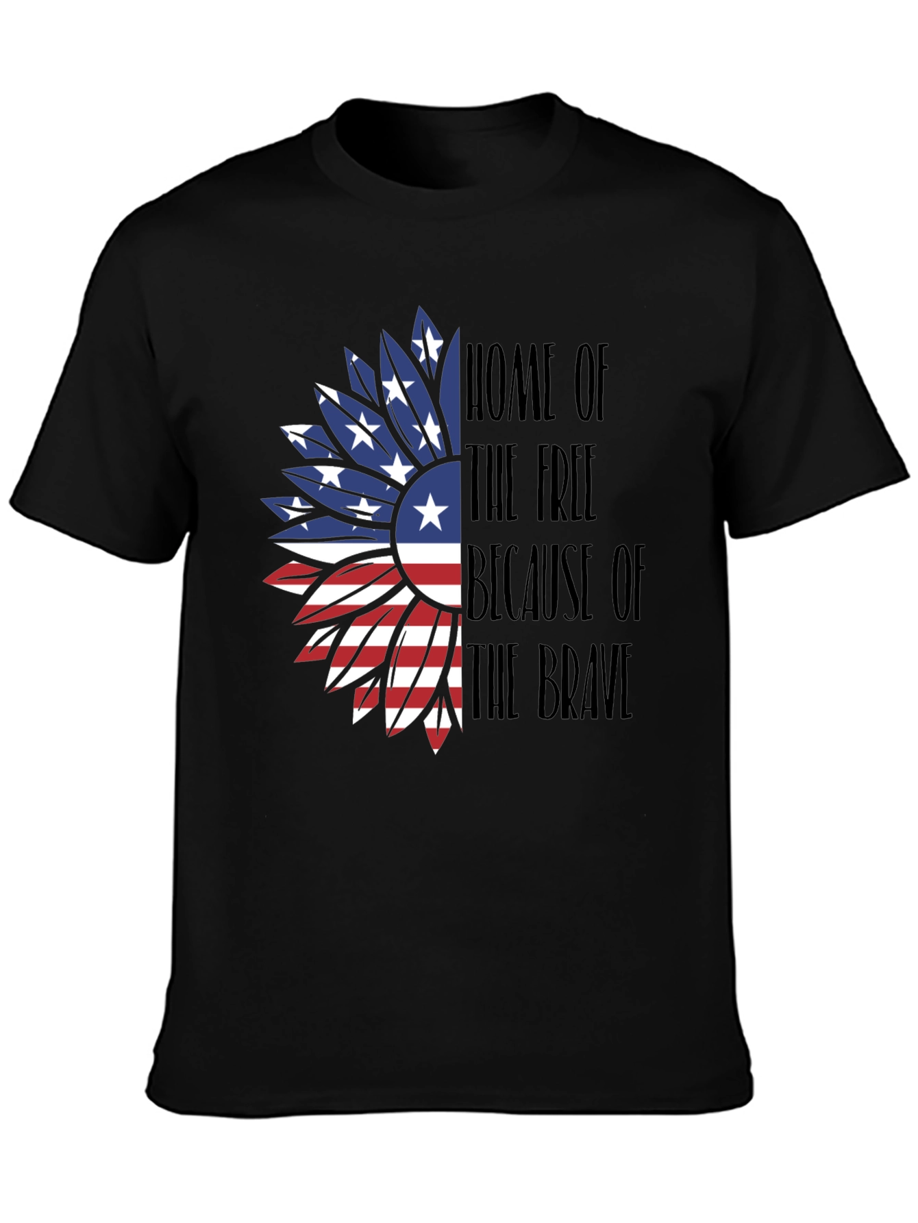 Patriotic Sunflower Graphic Tee