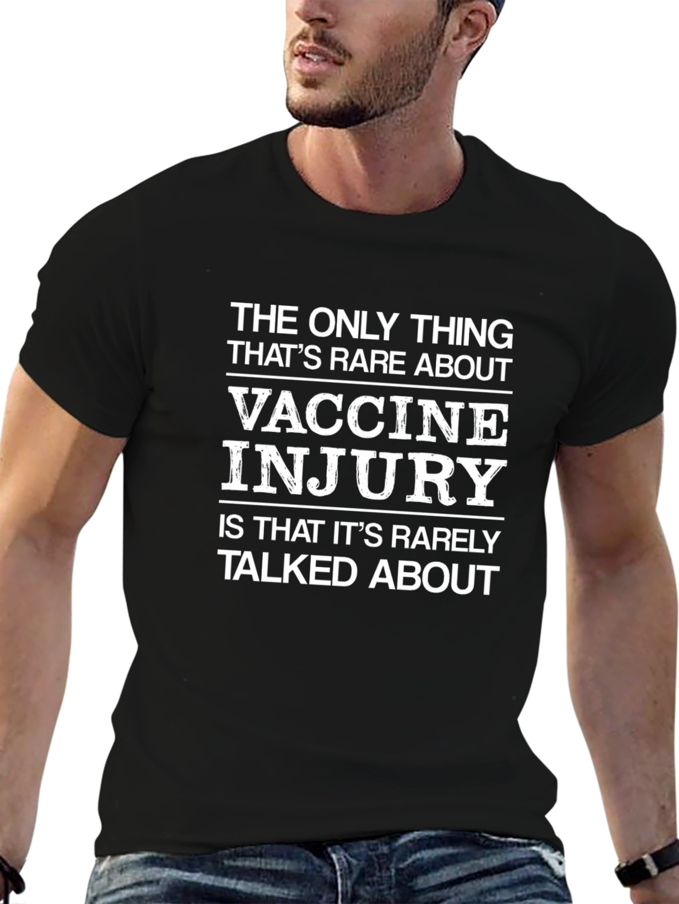 Vaccine Injury Awareness T-Shirt - Rare Truth Statement Tee