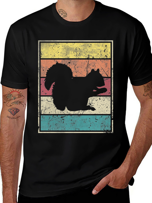 Retro Squirrel Graphic T-Shirt