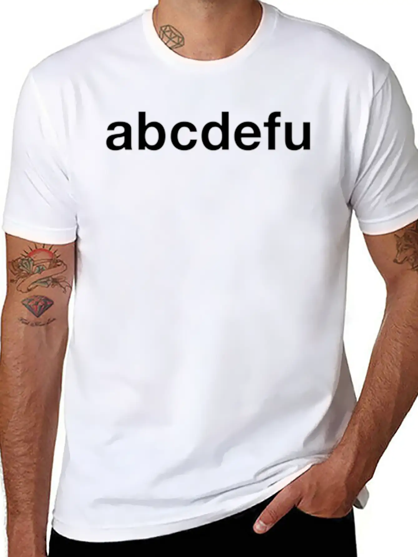 Abcdefu Moody And Emotional Comfortable Minimalist Graphic Tee – Summer Style Essential