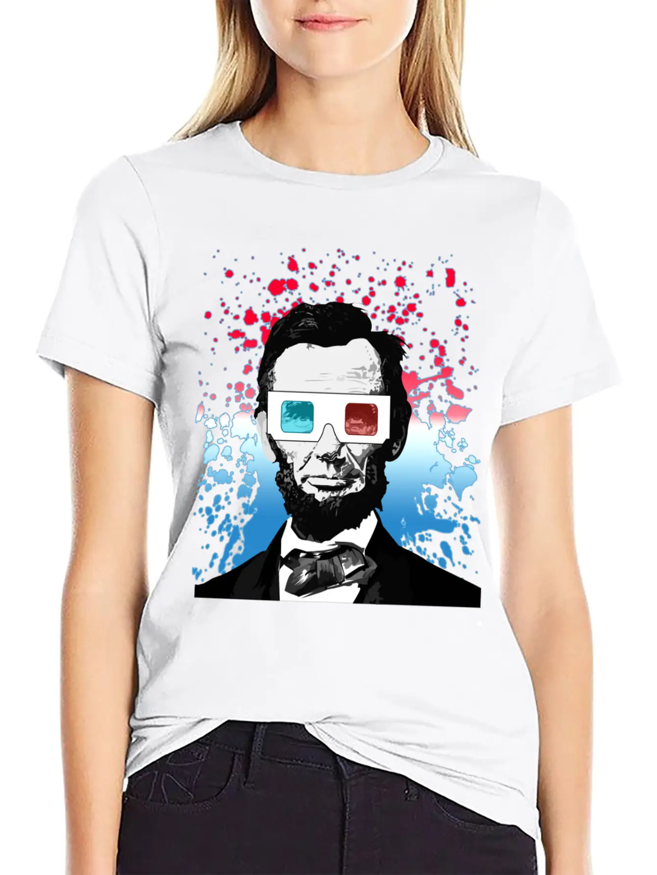 Abraham Lincoln 3D Stylish Everyday T-Shirt – Unisex Basic Cotton Tee