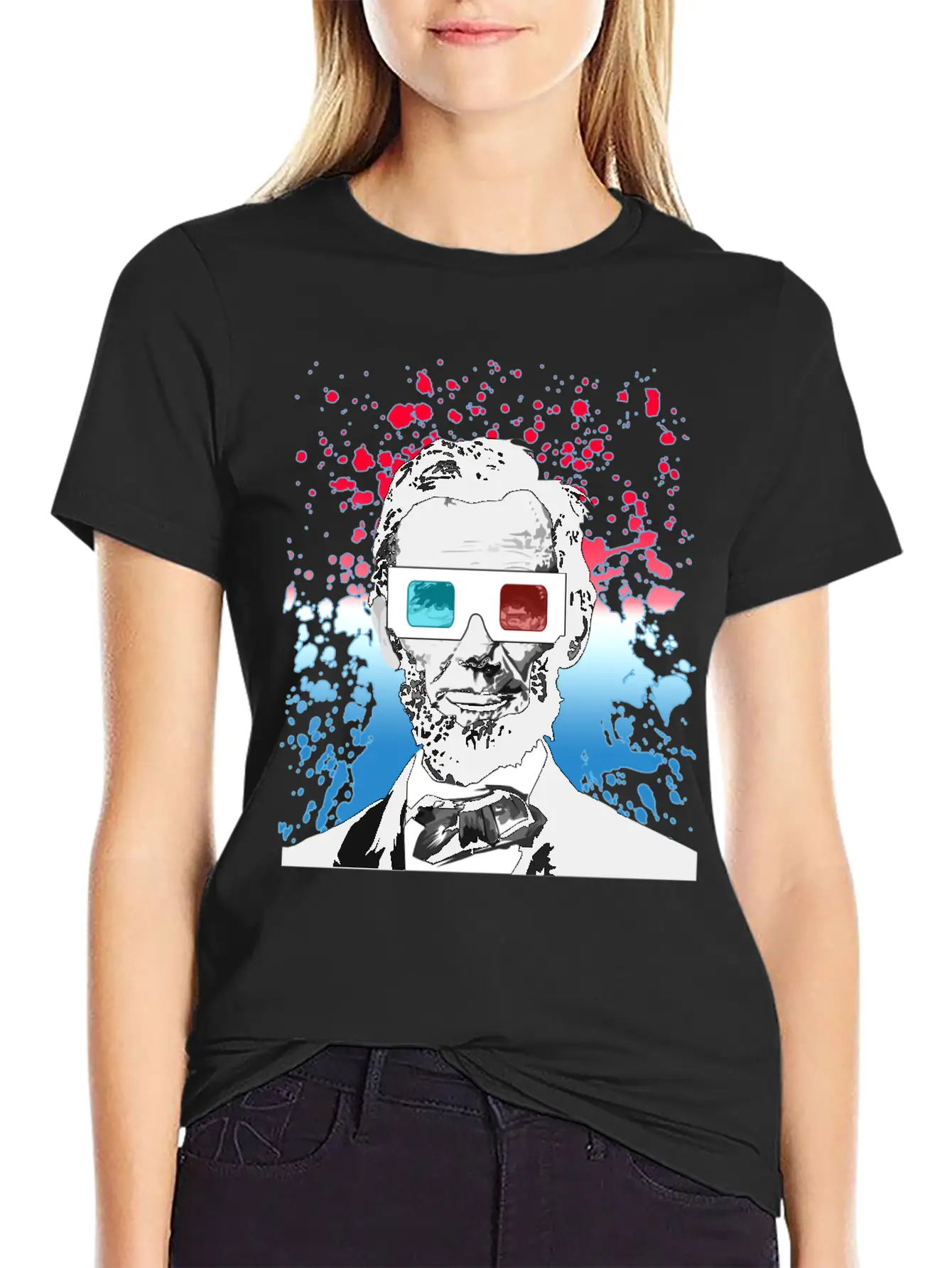 Abraham Lincoln 3D Stylish Everyday T-Shirt – Unisex Basic Cotton Tee