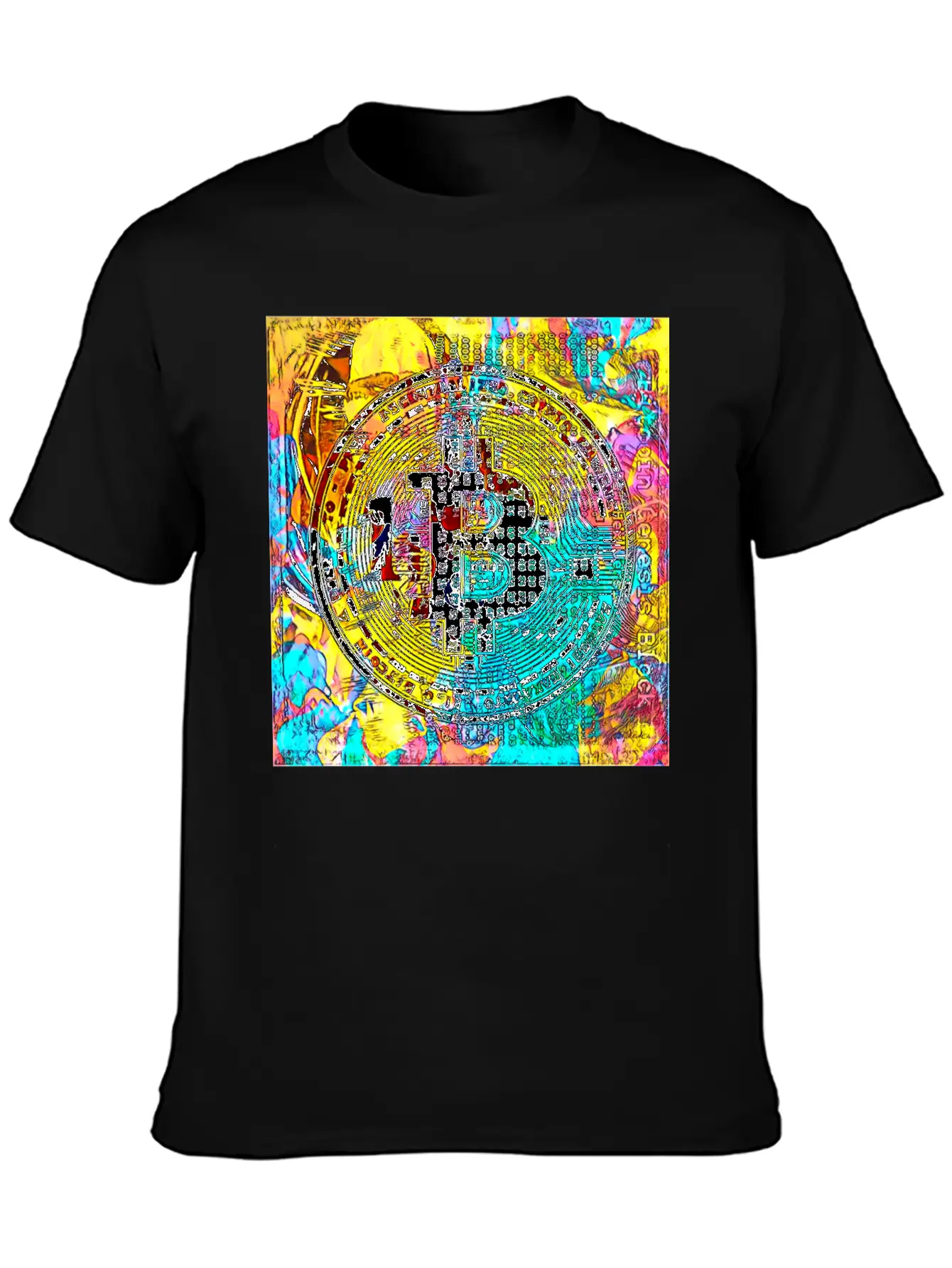 Abstract BTC Comfortable Minimalist Graphic Tee – Summer Style Essential