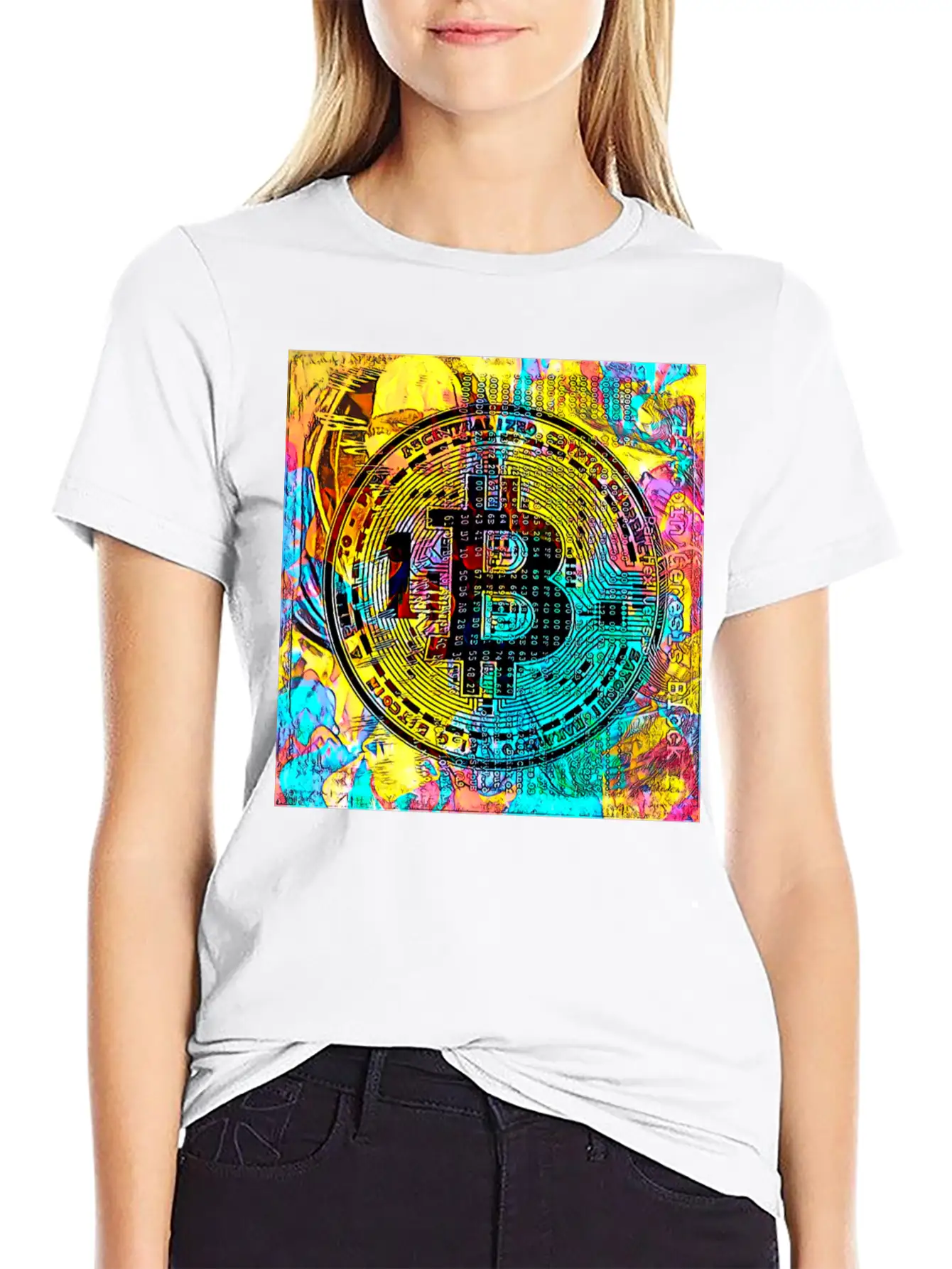 Abstract BTC Comfortable Minimalist Graphic Tee – Summer Style Essential