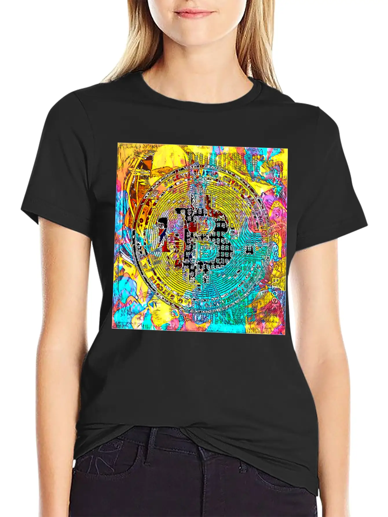 Abstract BTC Comfortable Minimalist Graphic Tee – Summer Style Essential