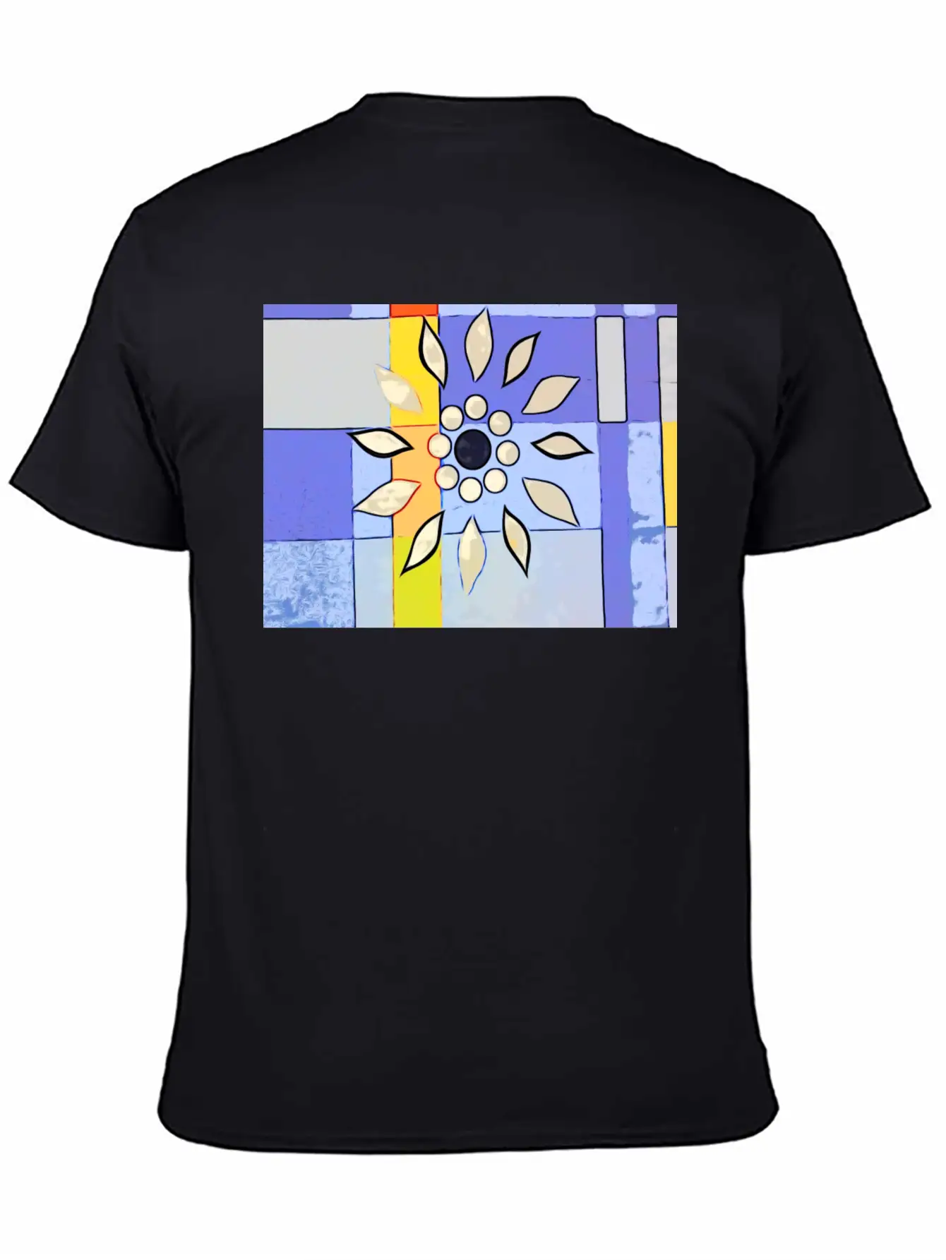 Abstract Check Unisex Short Sleeve Soft Cotton T-Shirt – Casual Everyday Wear