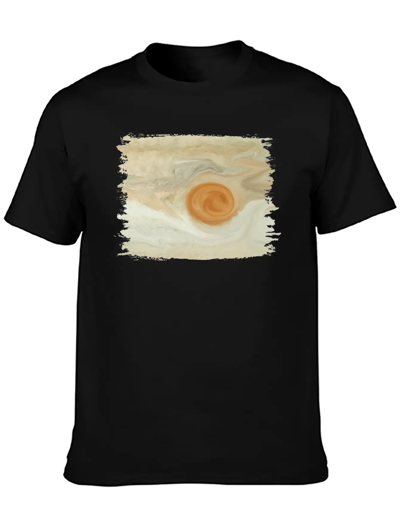 Abstract Painting Jupiter Juno Great Red Spot Stylish Everyday T-Shirt – Unisex Basic Cotton Tee