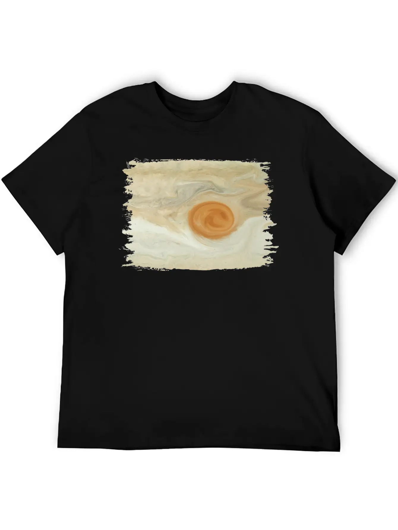Abstract Painting Jupiter Juno Great Red Spot Stylish Everyday T-Shirt – Unisex Basic Cotton Tee