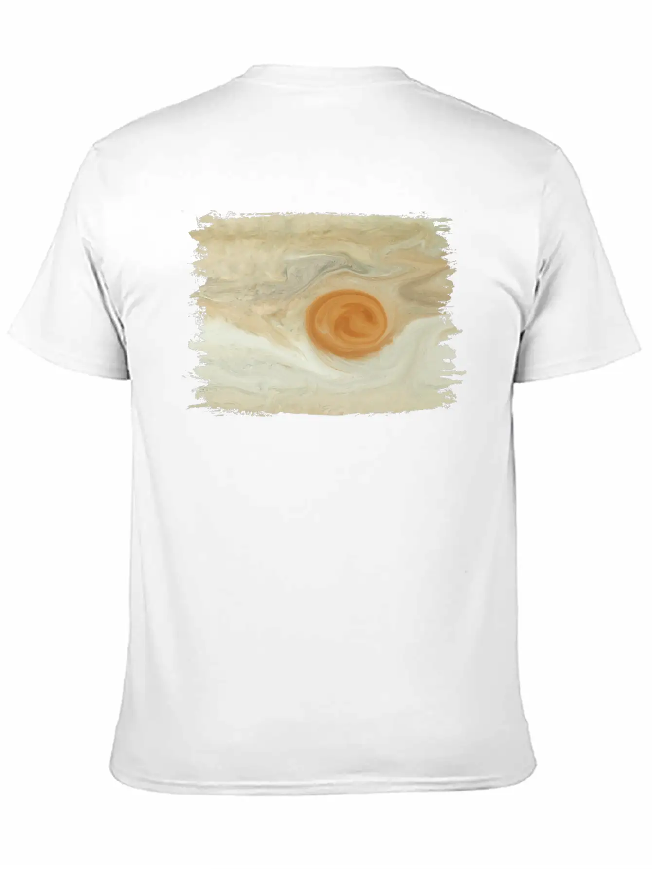 Abstract Painting Jupiter Juno Great Red Spot Stylish Everyday T-Shirt – Unisex Basic Cotton Tee