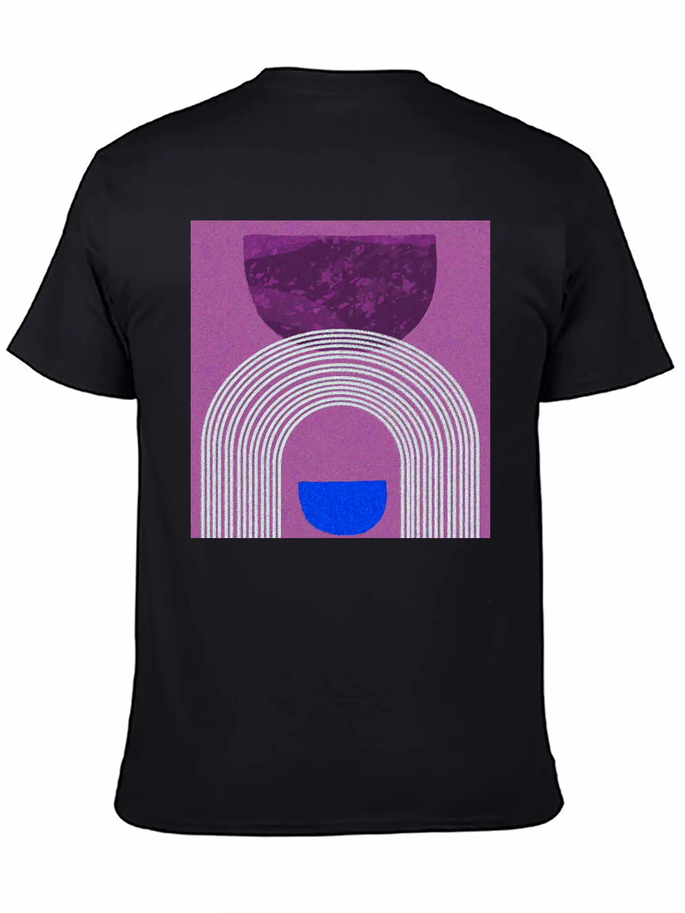 Abstract Rainbow Color Pencil Colorful Art-Poster Unisex Short Sleeve Soft Cotton T-Shirt – Casual Everyday Wear
