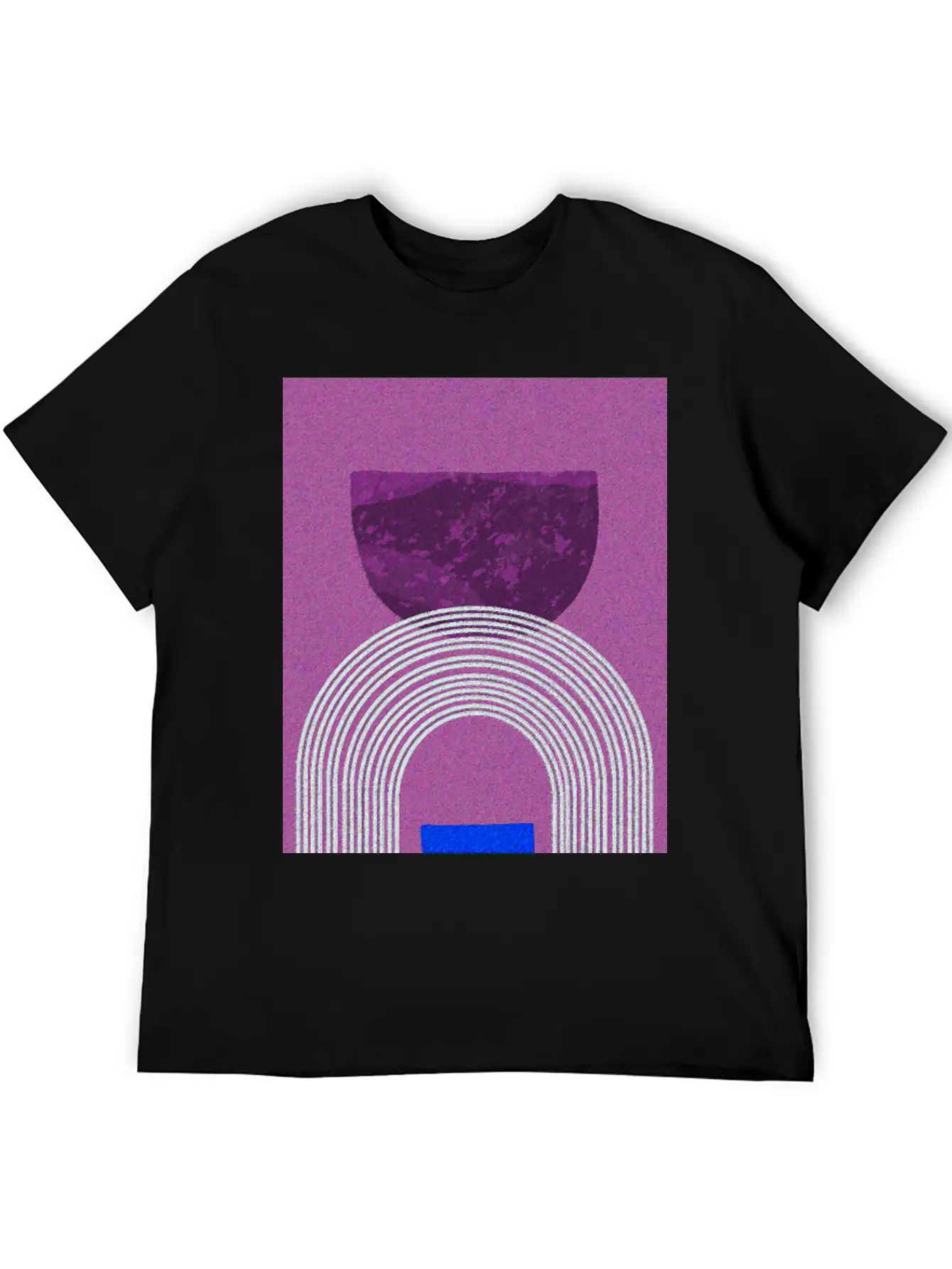 Abstract-Rainbow-Color-Pencil-Colorful Basic Graphic T-Shirt – Daily Comfort In Soft Cotton