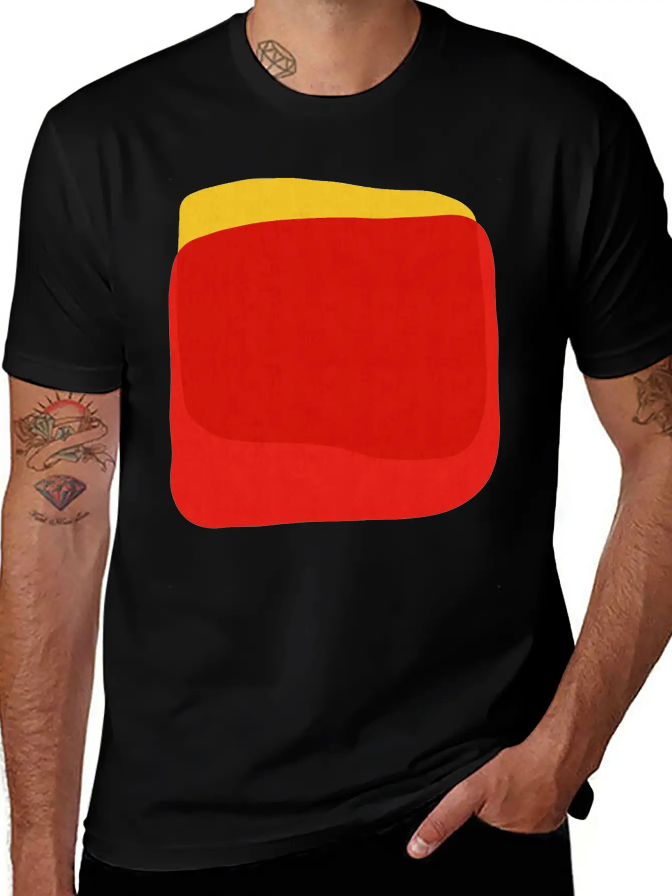 Abstract Shapes 33 Unisex Short Sleeve Soft Cotton T-Shirt – Casual Everyday Wear