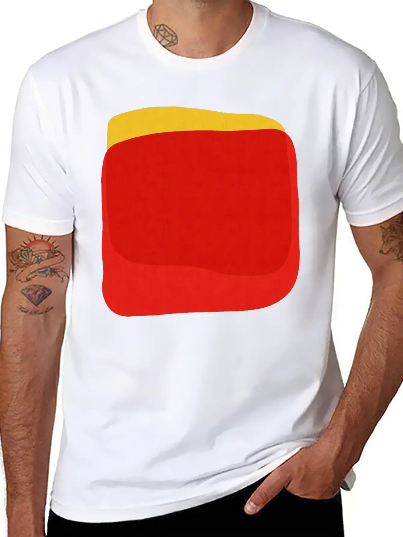 Abstract Shapes 33 Unisex Short Sleeve Soft Cotton T-Shirt – Casual Everyday Wear