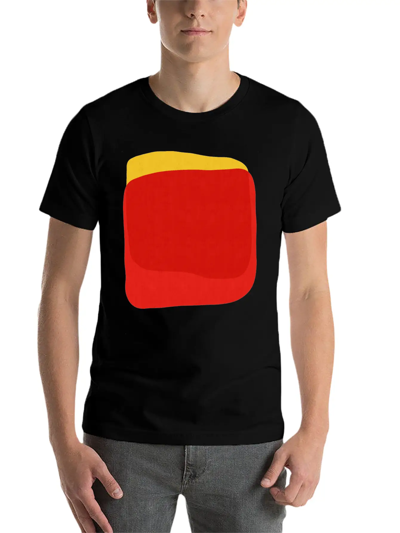 Abstract Shapes 33 Unisex Short Sleeve Soft Cotton T-Shirt – Casual Everyday Wear