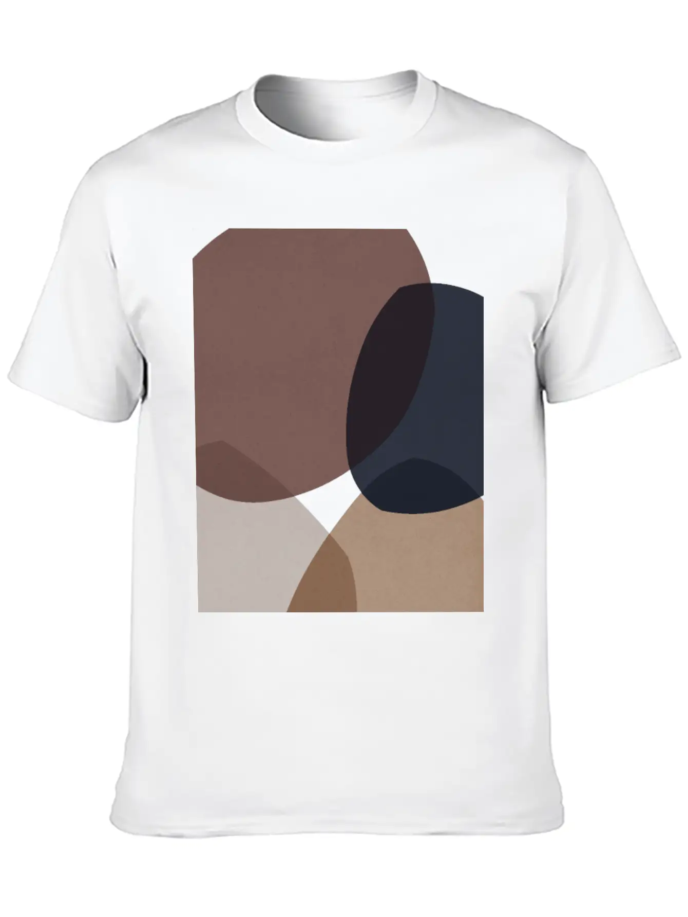 Abstract Shapes 8 Comfortable Minimalist Graphic Tee – Summer Style Essential
