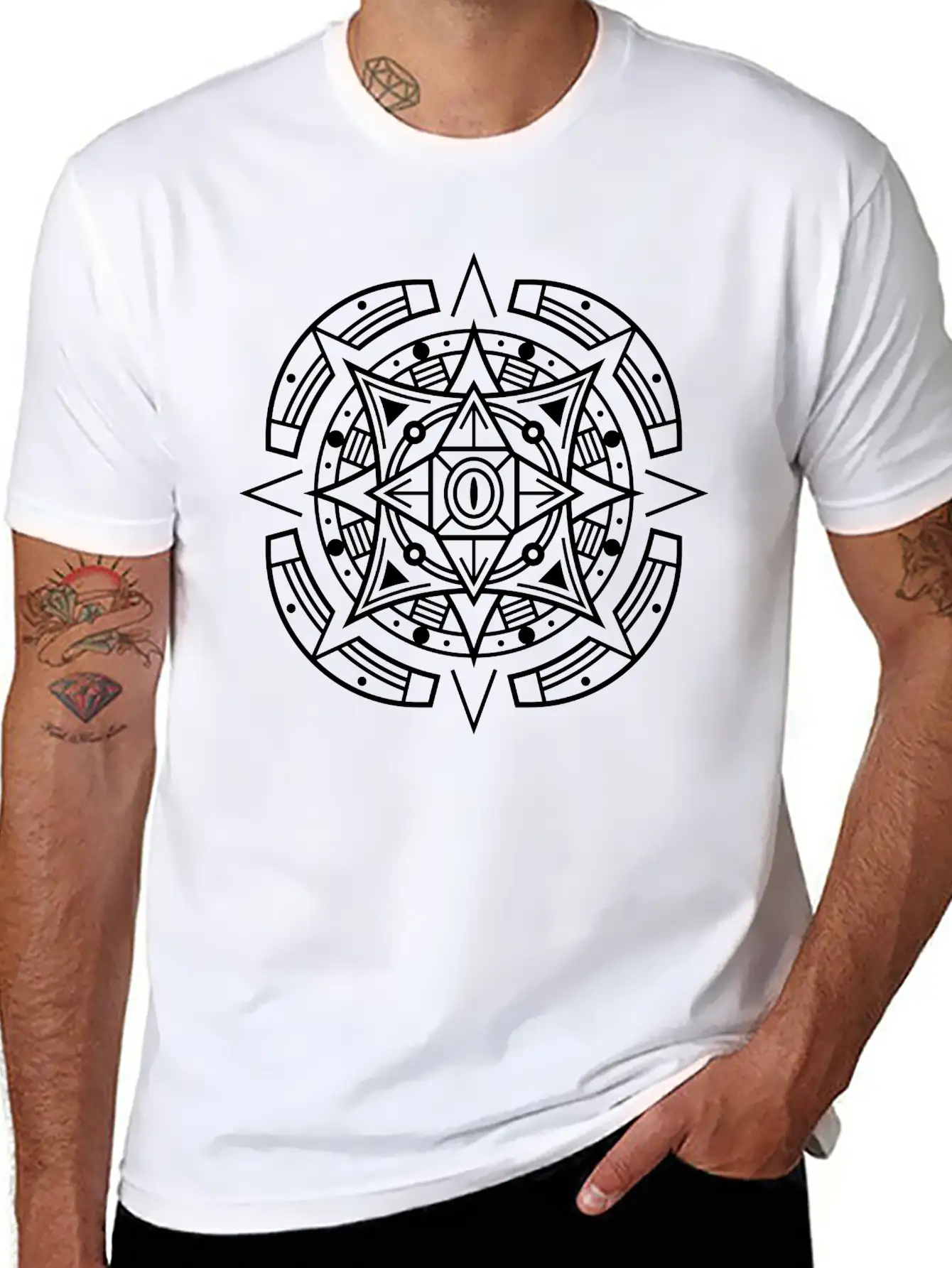 Abstract Symmetry - Eye Stylish Everyday T-Shirt – Unisex Basic Cotton Tee