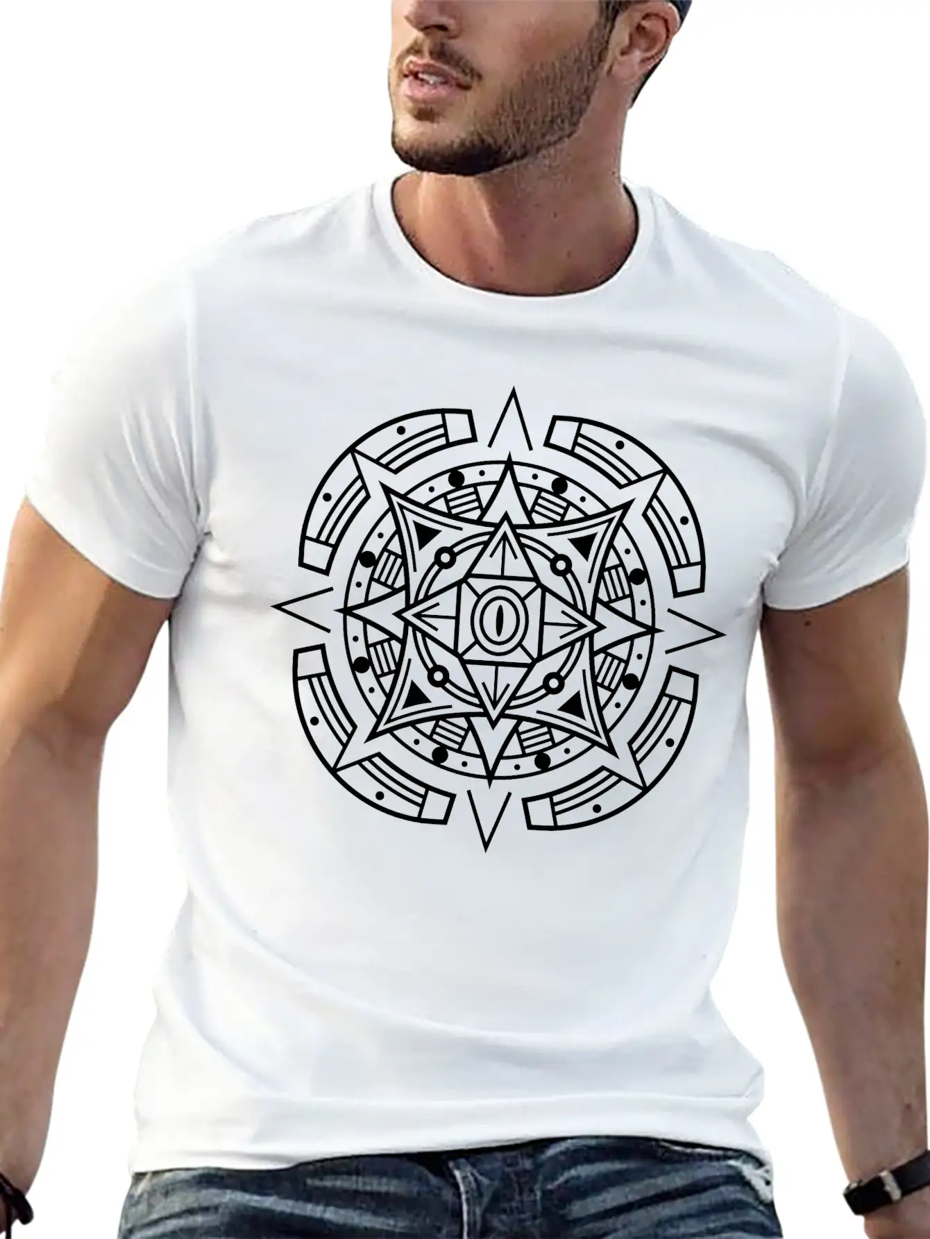 Abstract Symmetry - Eye Stylish Everyday T-Shirt – Unisex Basic Cotton Tee