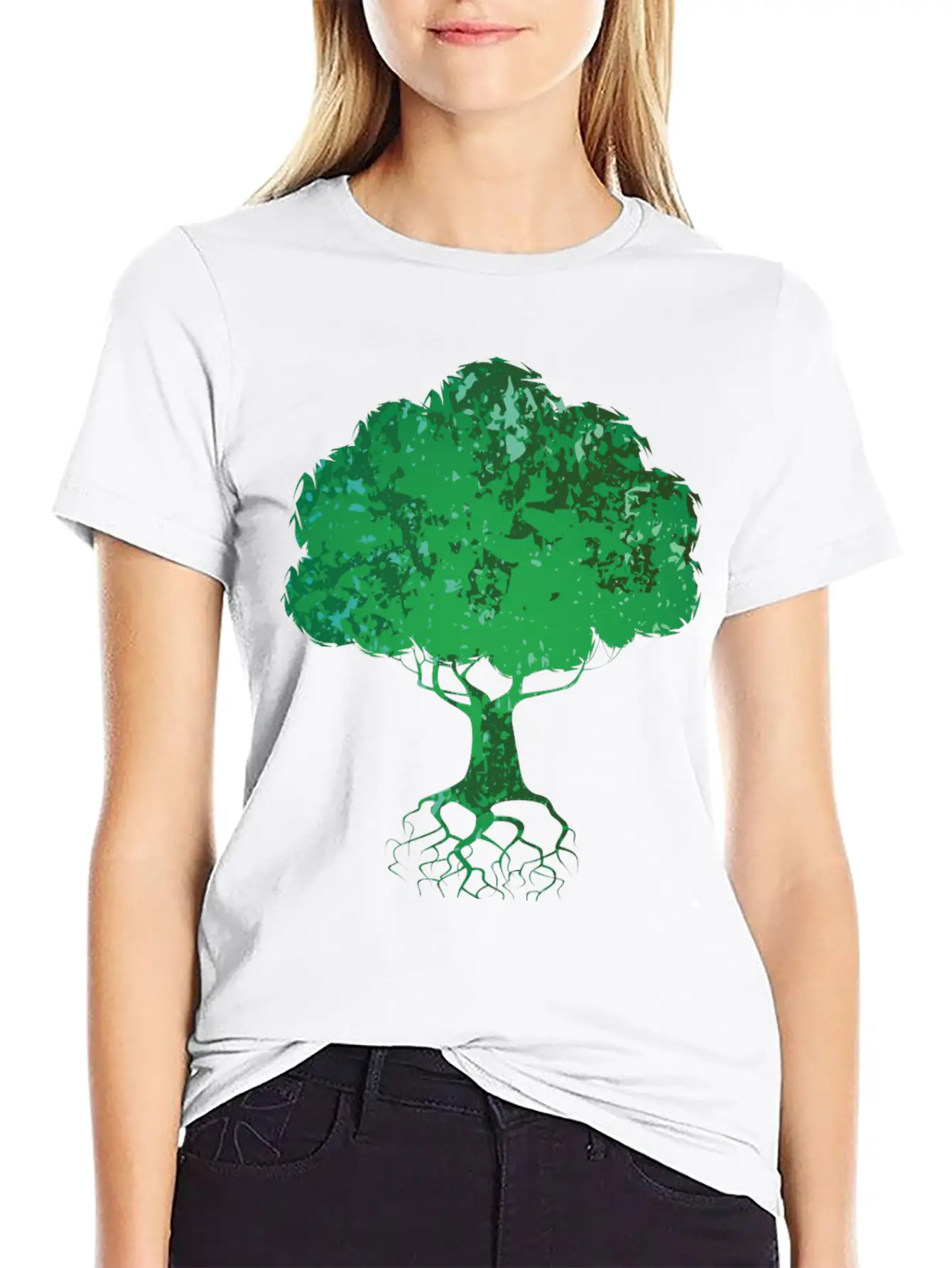 Abstract Tree Stylish Everyday T-Shirt – Unisex Basic Cotton Tee
