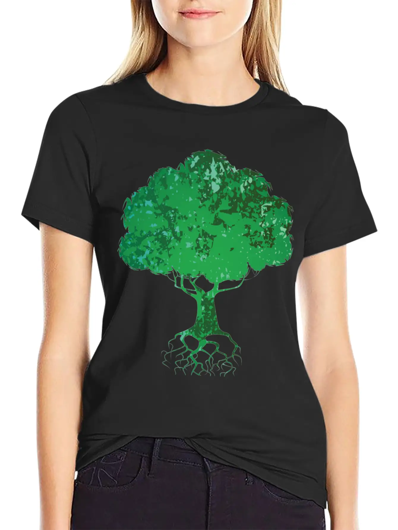 Abstract Tree Stylish Everyday T-Shirt – Unisex Basic Cotton Tee