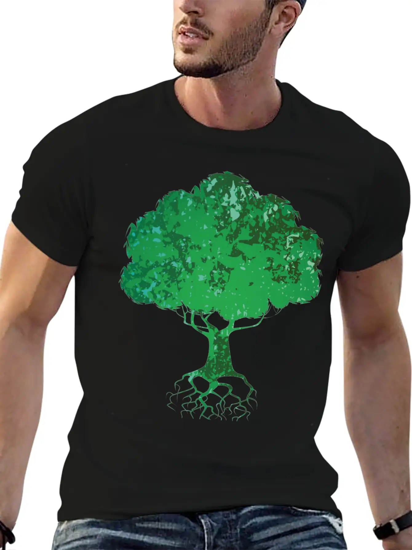 Abstract Tree Stylish Everyday T-Shirt – Unisex Basic Cotton Tee