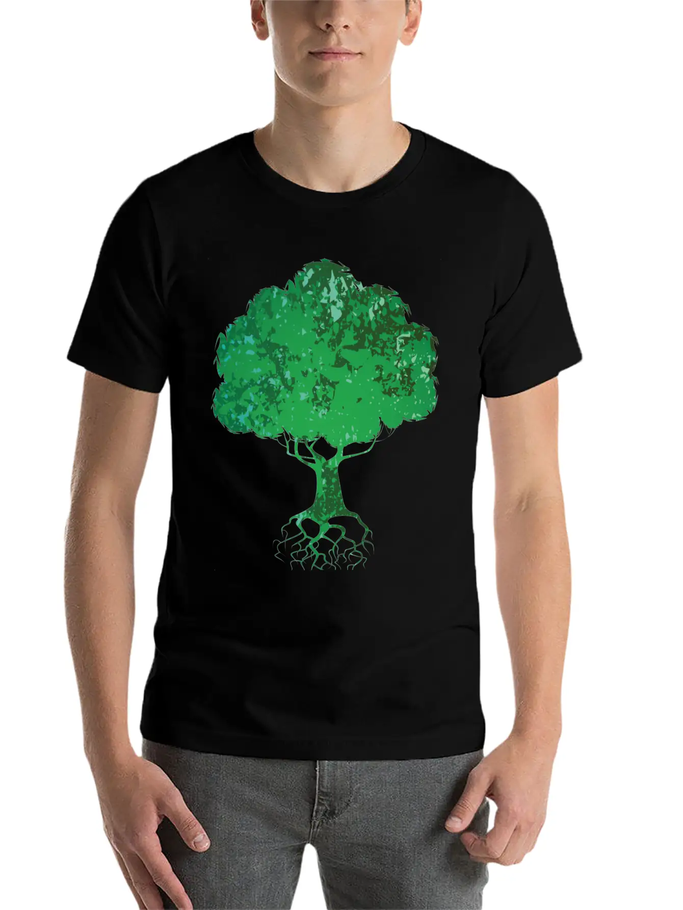 Abstract Tree Stylish Everyday T-Shirt – Unisex Basic Cotton Tee