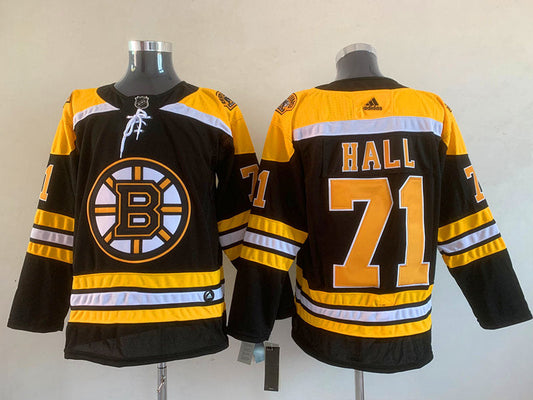 Men's Boston Bruins Taylor Hall #71 Black Replica Player Jerseys