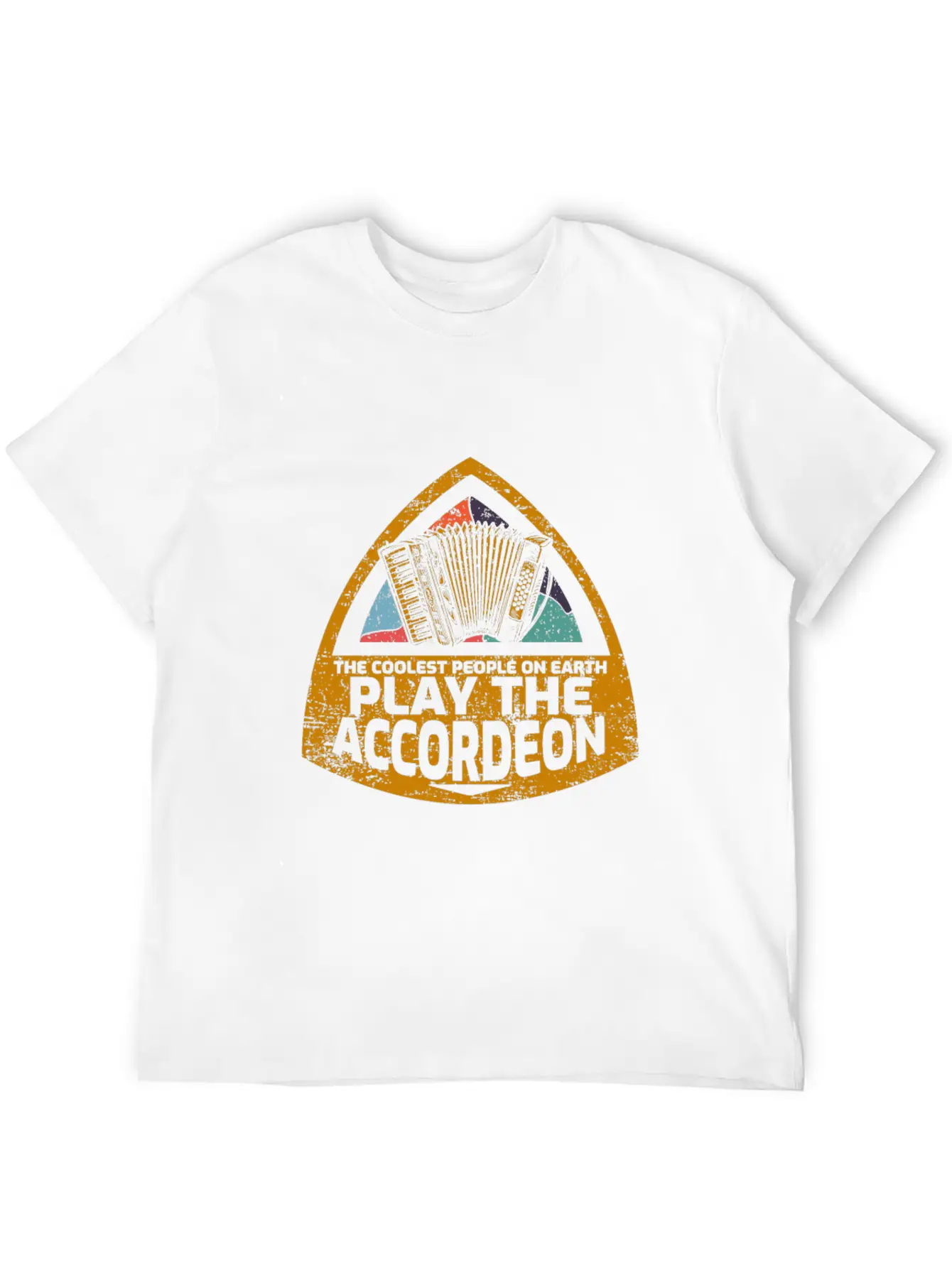 Accordion Unisex Short Sleeve Soft Cotton T-Shirt – Casual Everyday Wear