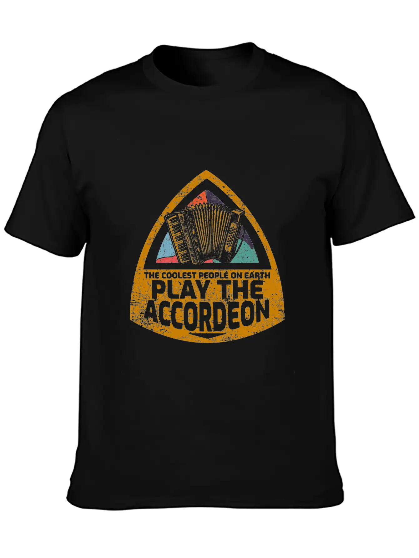 Accordion Unisex Short Sleeve Soft Cotton T-Shirt – Casual Everyday Wear
