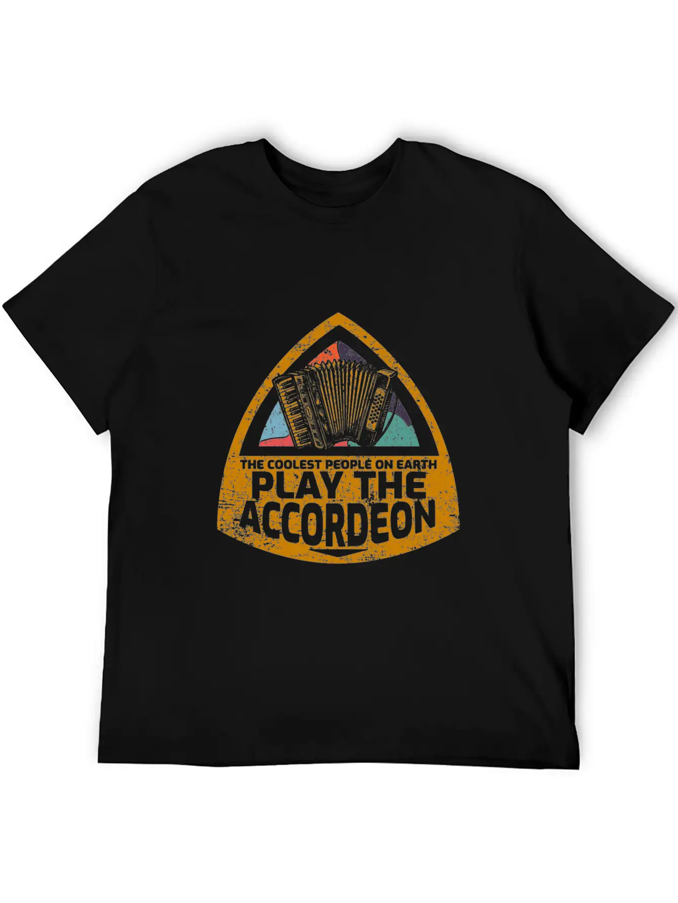 Accordion Unisex Short Sleeve Soft Cotton T-Shirt – Casual Everyday Wear
