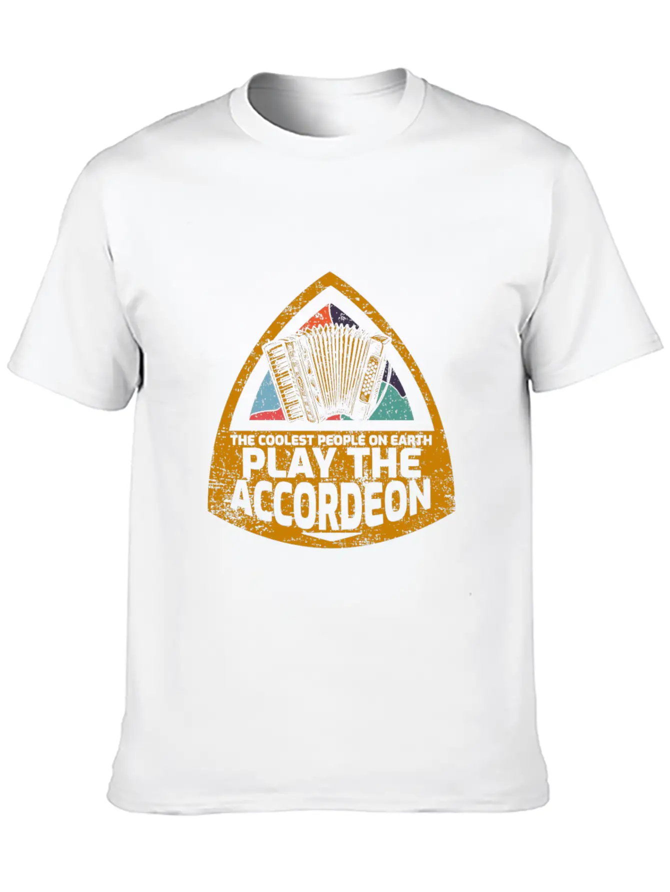 Accordion Unisex Short Sleeve Soft Cotton T-Shirt – Casual Everyday Wear