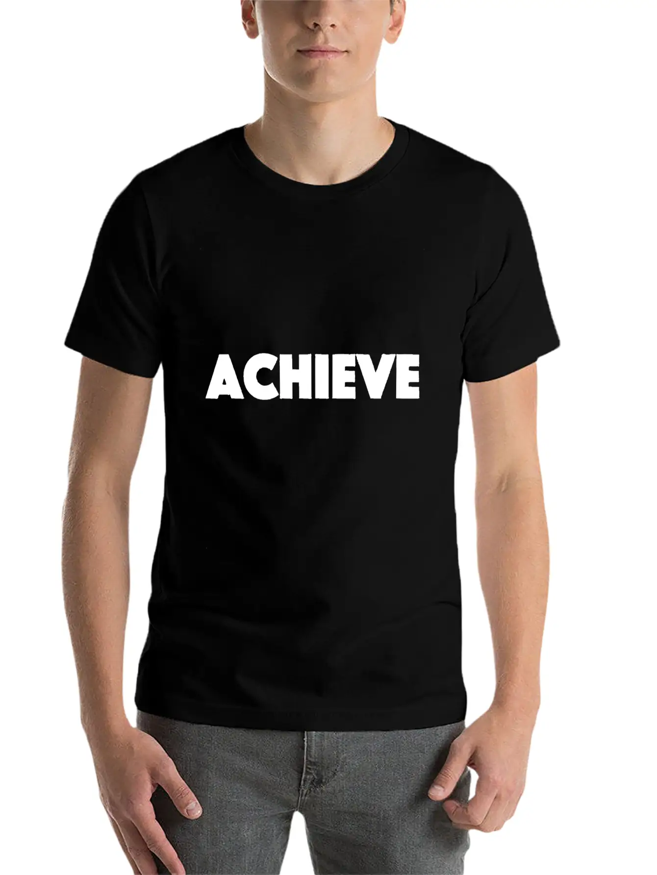 Achieve Style Funny Essential Unisex Summer Tee – Soft Cotton Casual Fit