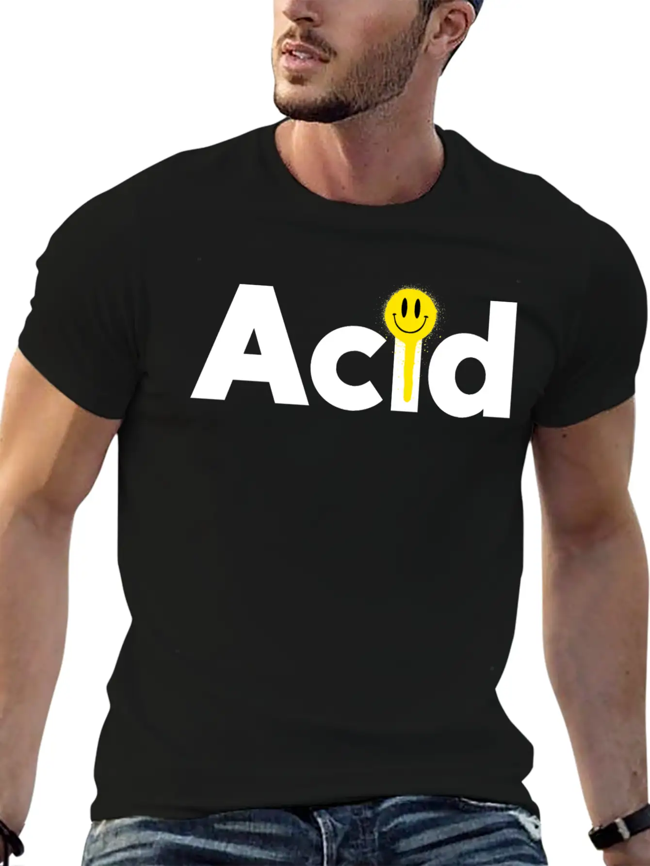 Acid Techno Stylish Everyday T-Shirt – Unisex Basic Cotton Tee