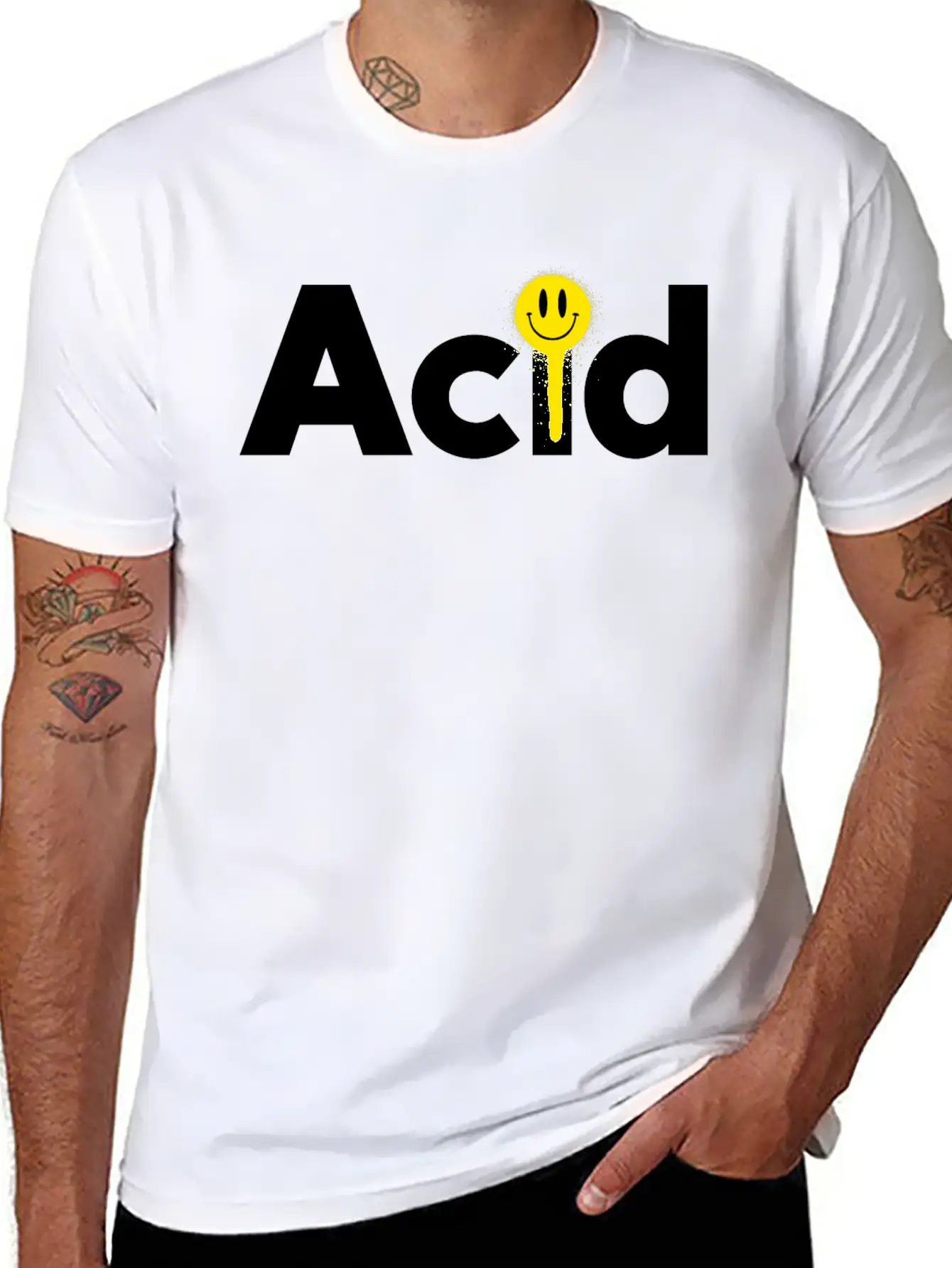 Acid Techno Stylish Everyday T-Shirt – Unisex Basic Cotton Tee