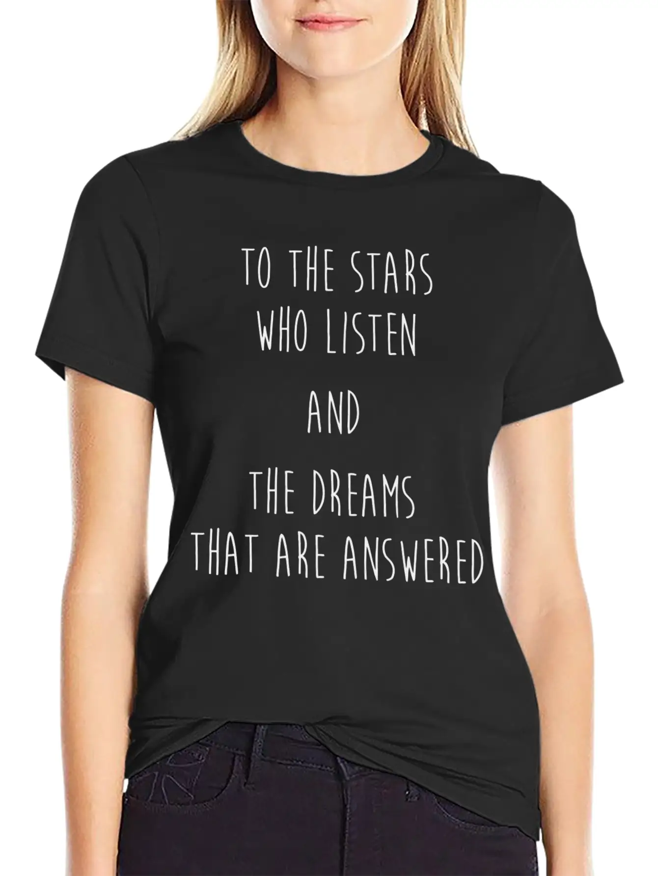 Acomaf Acotar Stars Night Court Tale Starry Night Basic Graphic T-Shirt – Daily Comfort In Soft Cotton