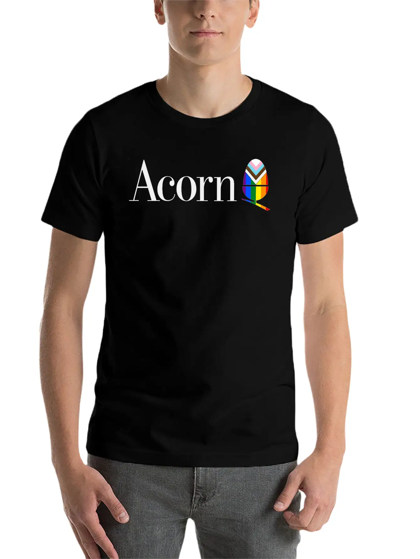 Acorn Progress Unisex Casual T-Shirt – Clean Design For Daily Comfort