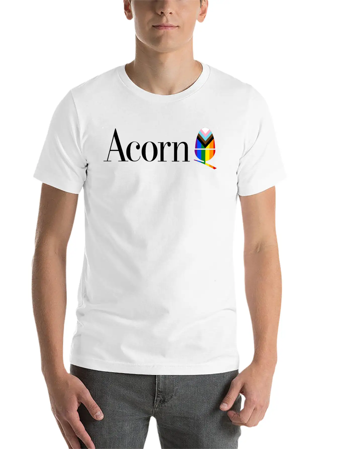 Acorn Progress Unisex Casual T-Shirt – Clean Design For Daily Comfort