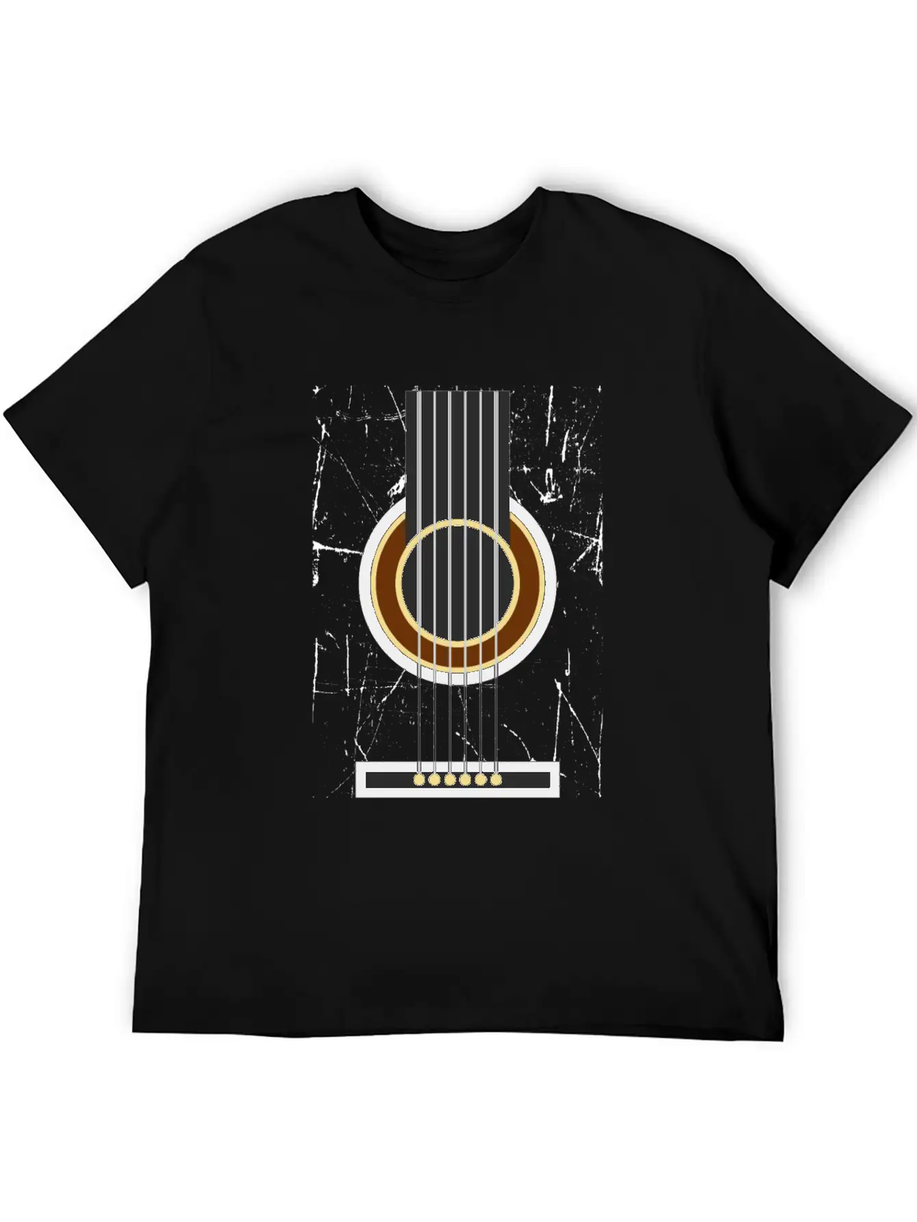Acoustic Guitar Jamming And Good Play Basic Graphic T-Shirt – Daily Comfort In Soft Cotton