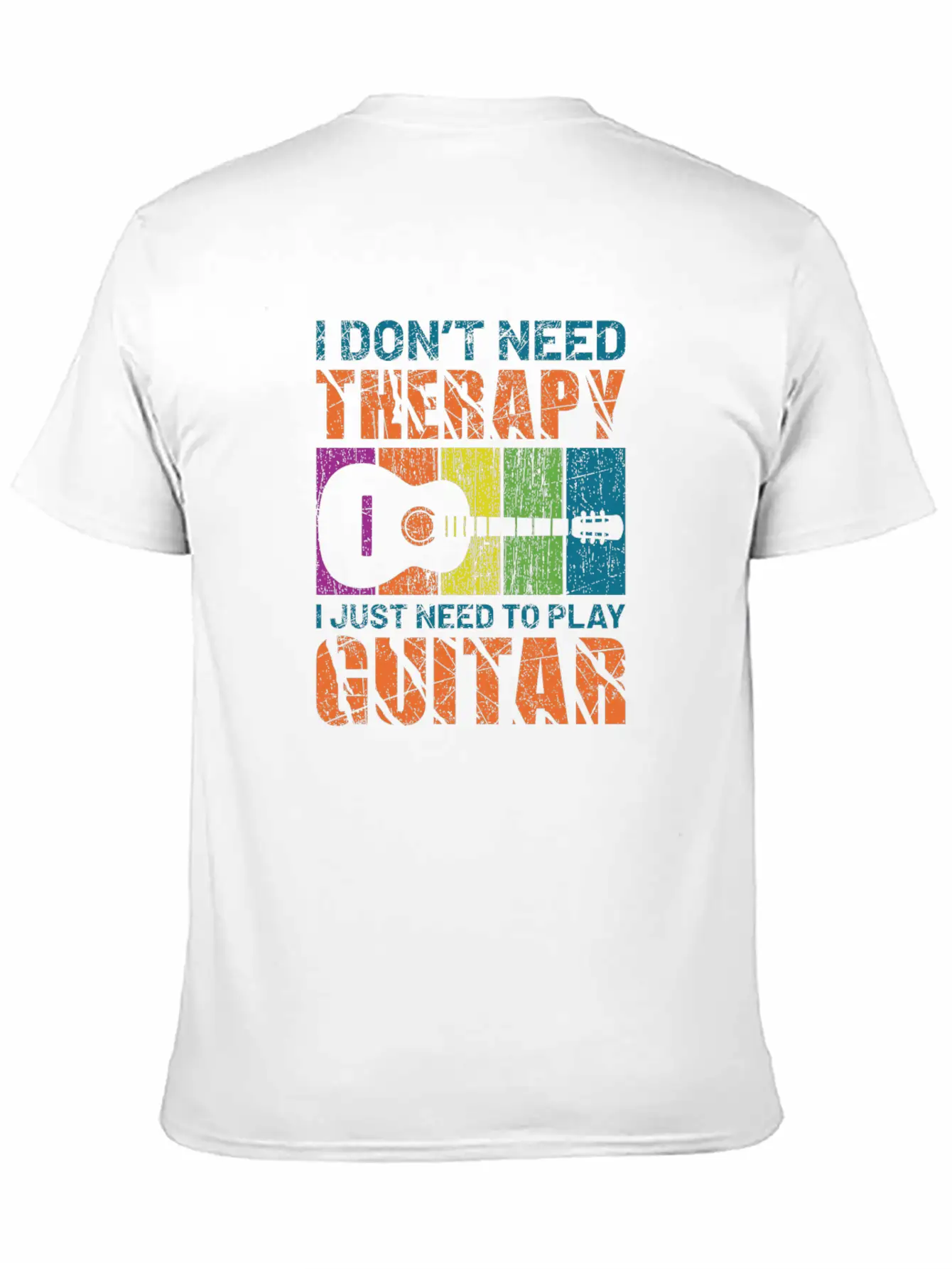 Acoustic Guitar Playing Basic Graphic T-Shirt – Daily Comfort In Soft Cotton