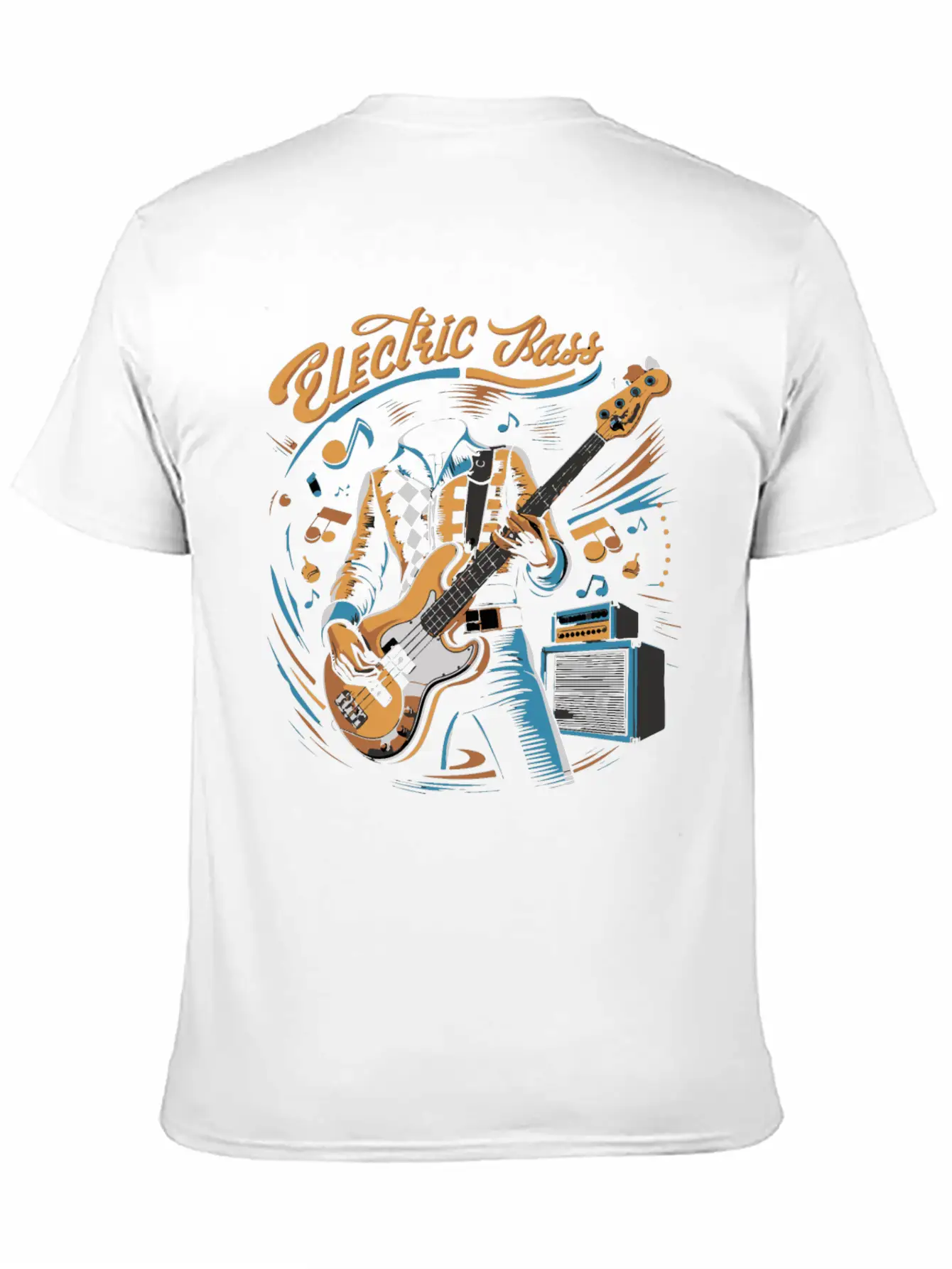 Acoustic Retro Guitars Guitarist Electric Bass Basic Graphic T-Shirt – Daily Comfort In Soft Cotton
